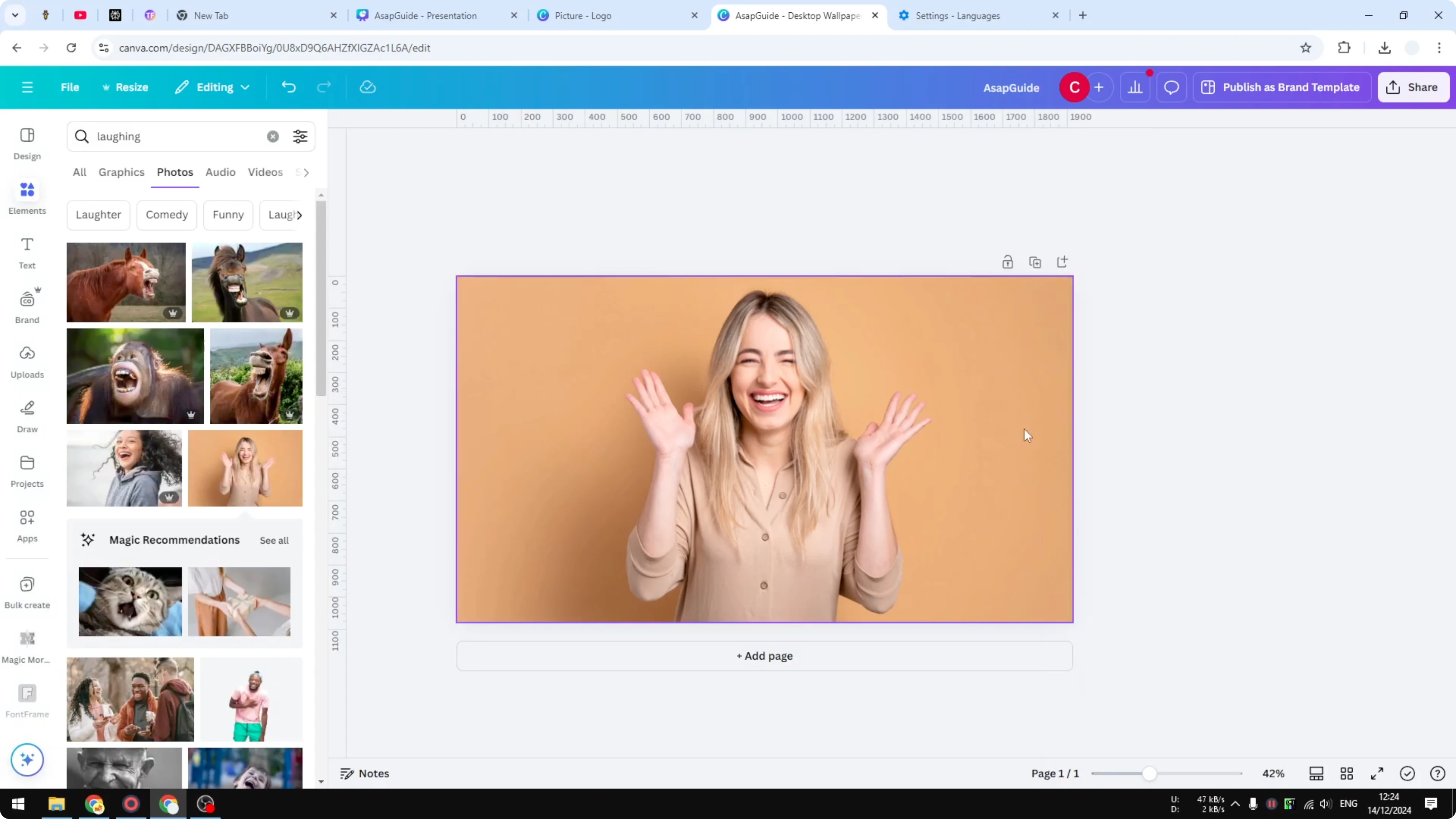 Screenshot from How to Add Text Behind Image in Canva at 92s