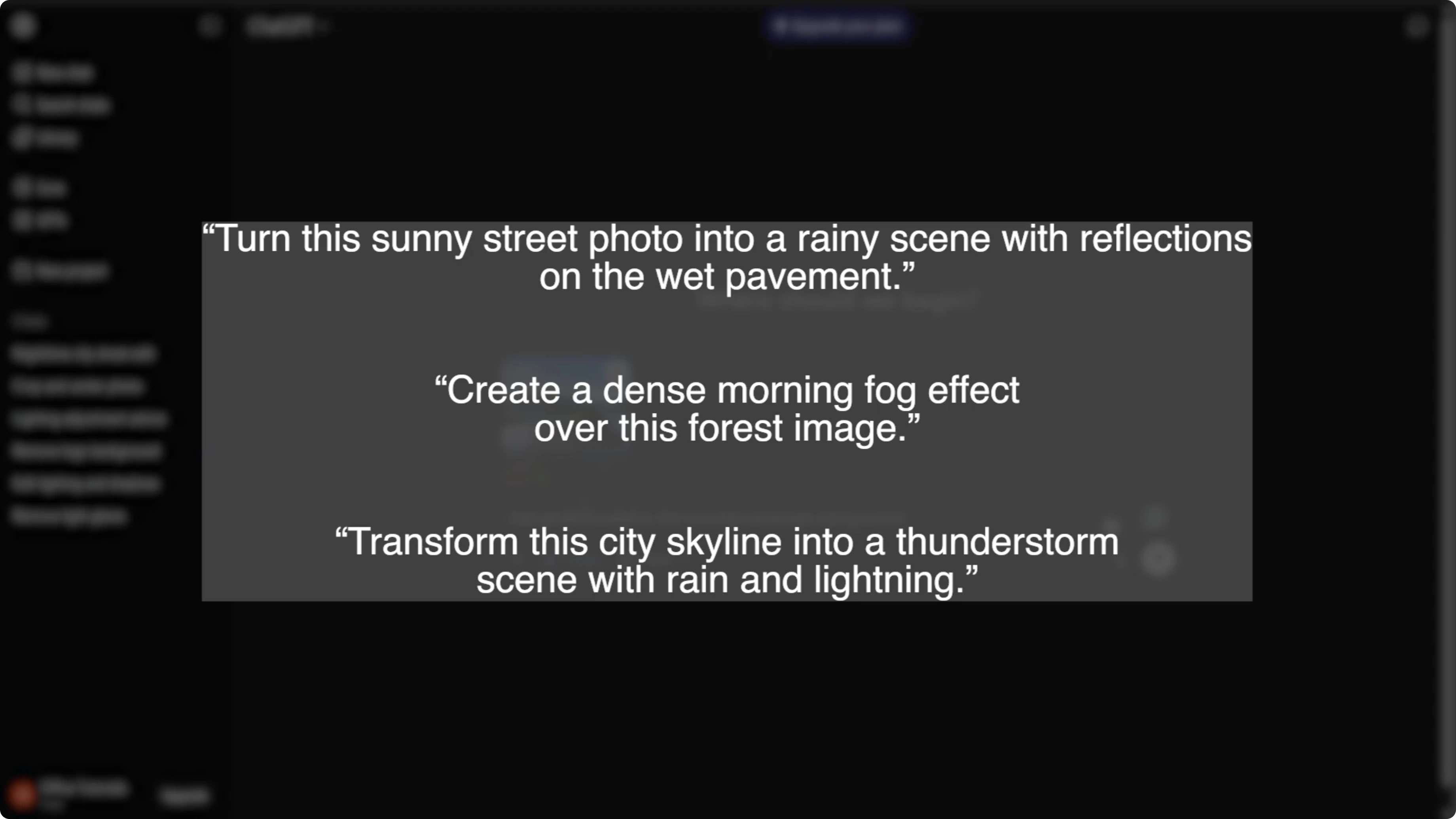 Screenshot from How to Add Atmospheric Weather Effects to Photos with AI? at 76s