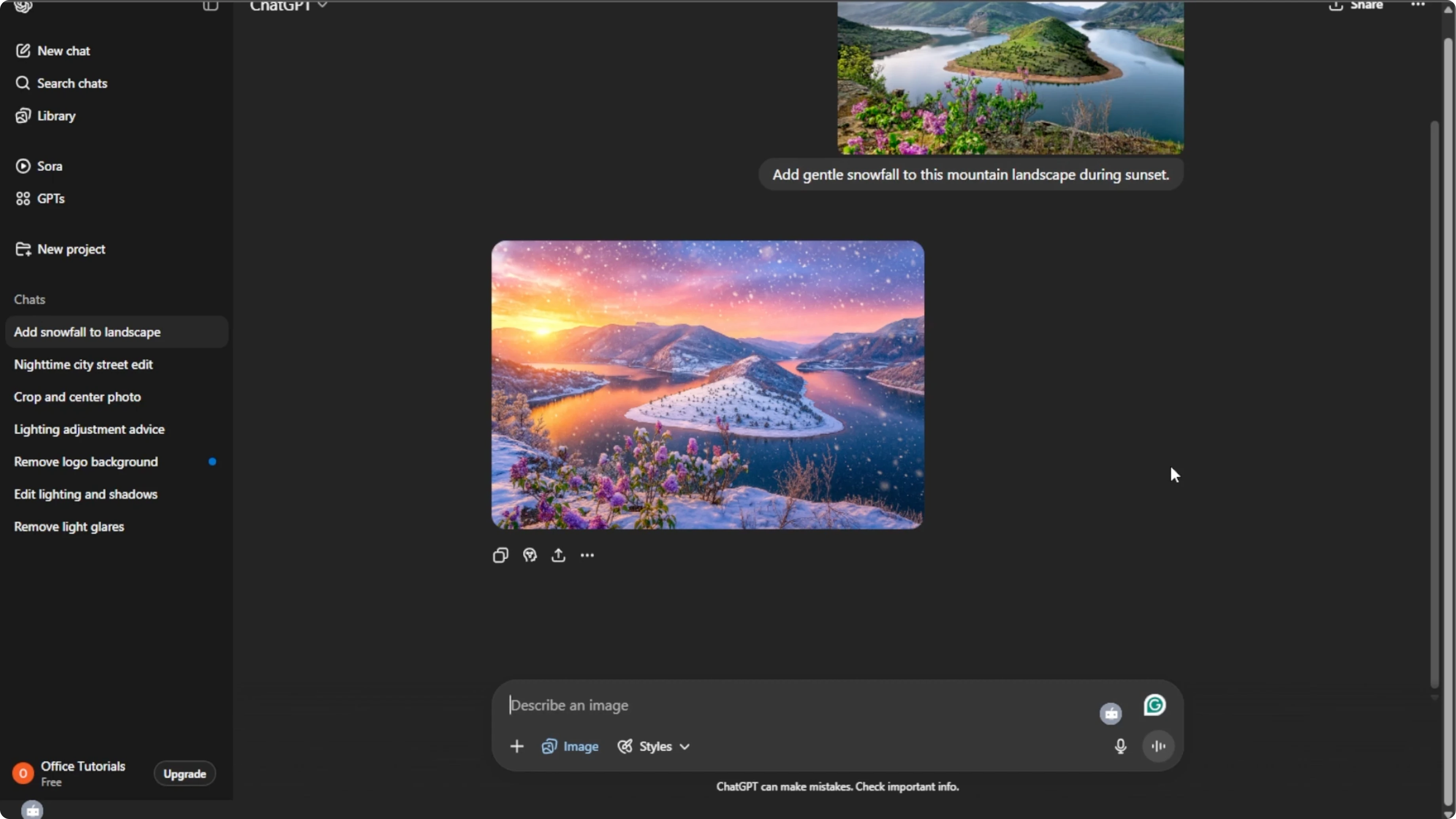 Screenshot from How to Add Atmospheric Weather Effects to Photos with AI? at 98s
