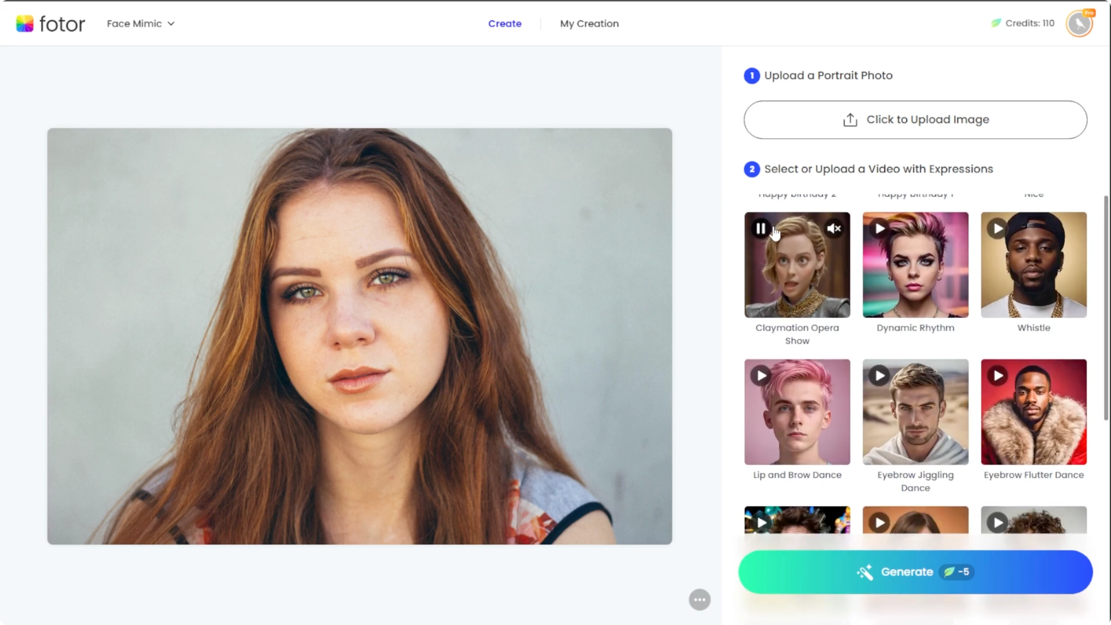 Screenshot from How to Bring Still Portraits to Life and Animate Faces with AI? at 57s