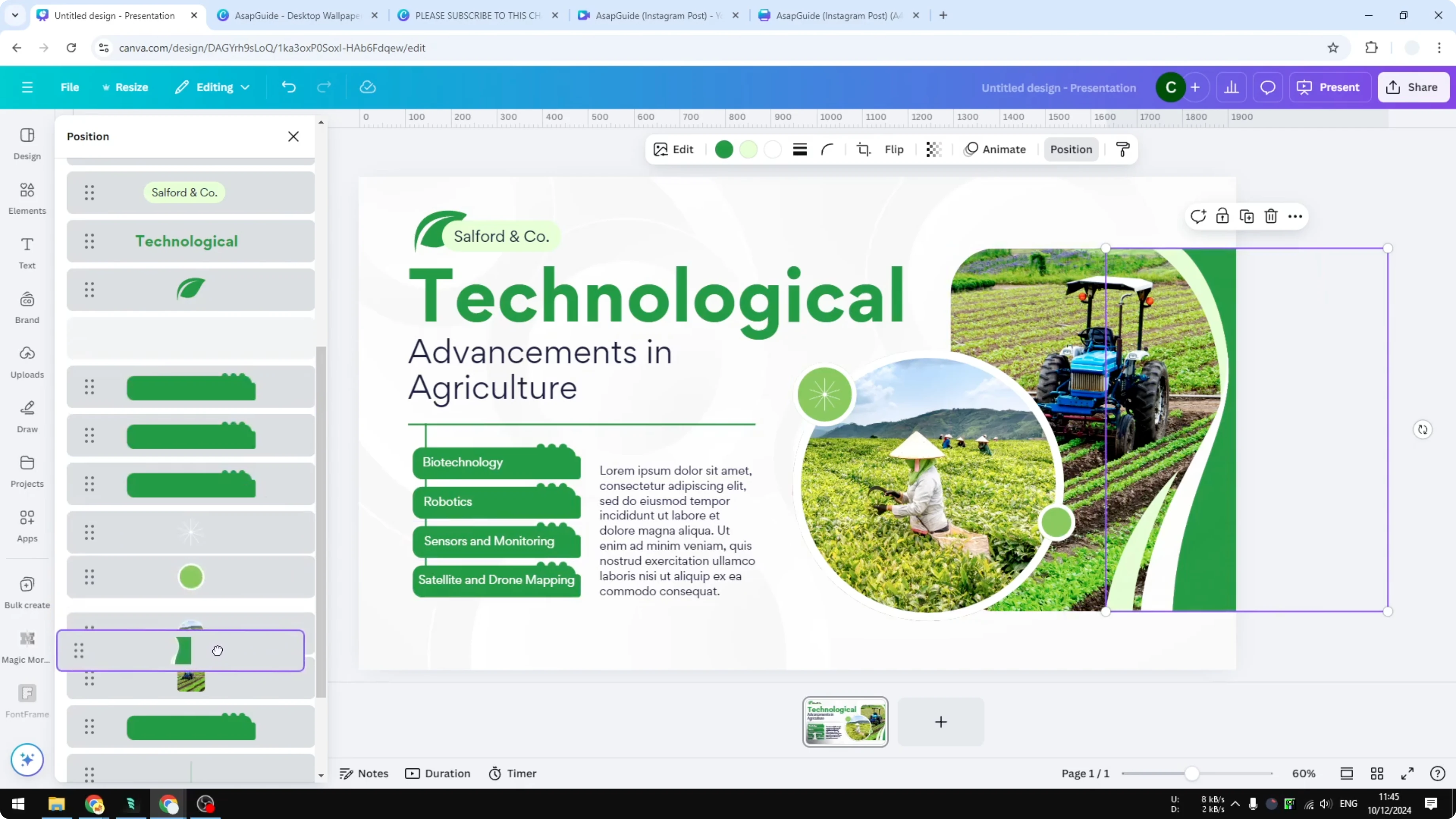Screenshot from How to Arrange Layers in Canva with Drag and Drop at 107s