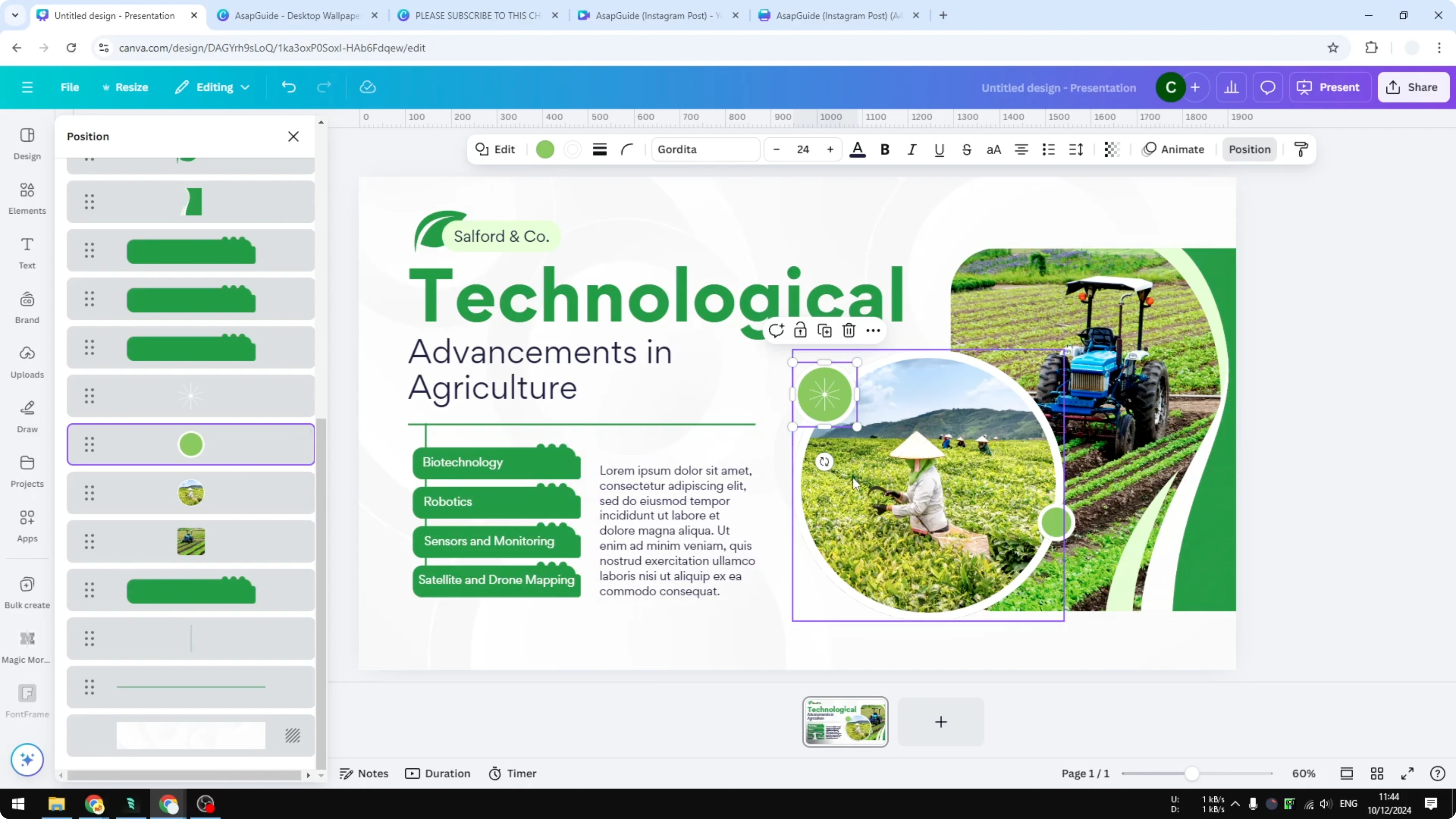 Screenshot from How to Arrange Layers in Canva with Drag and Drop at 75s