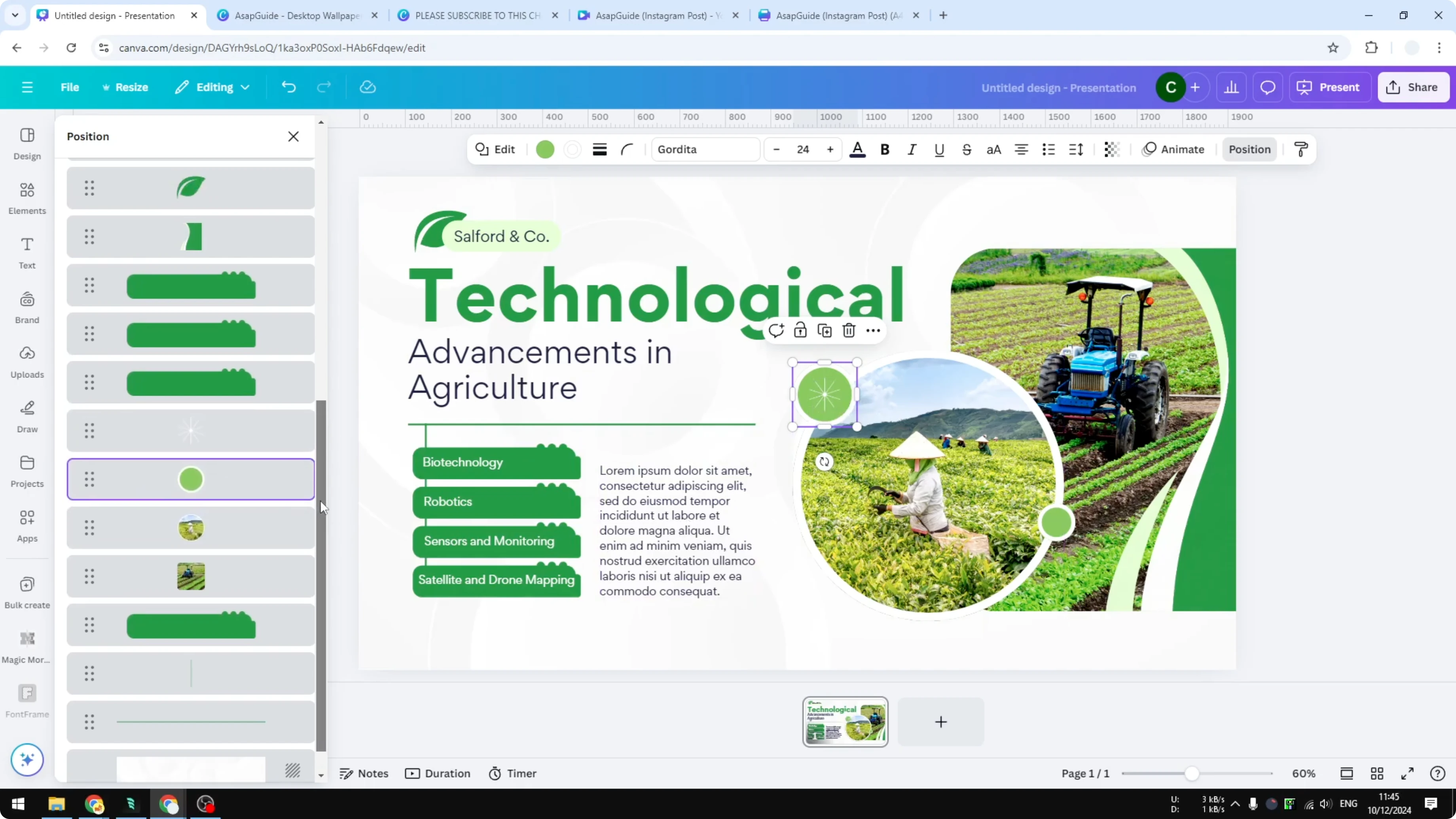 Screenshot from How to Arrange Layers in Canva with Drag and Drop at 91s
