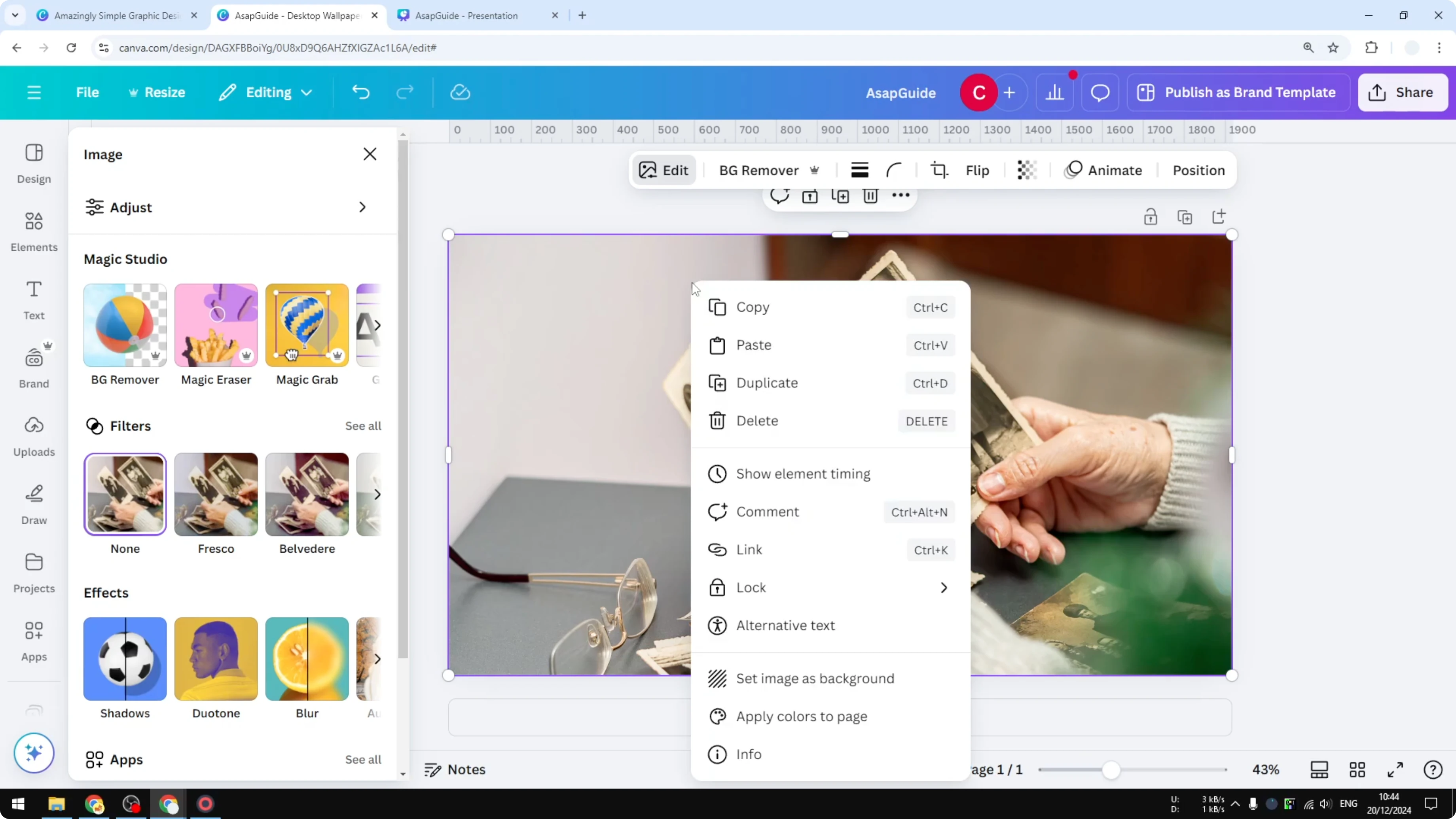 Screenshot from How to Blur Part of a Photo in Canva at 117s
