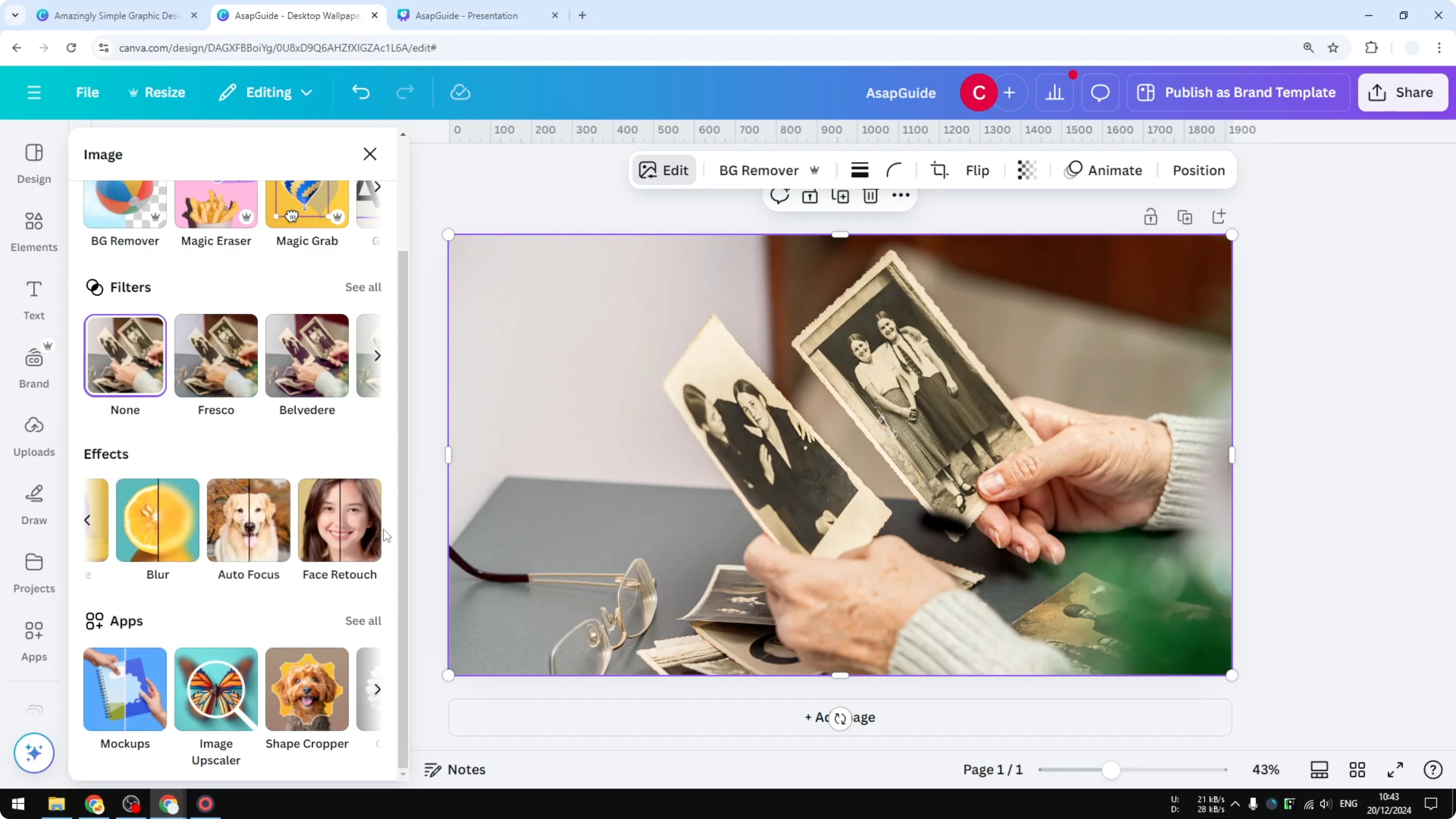 Screenshot from How to Blur Part of a Photo in Canva at 36s