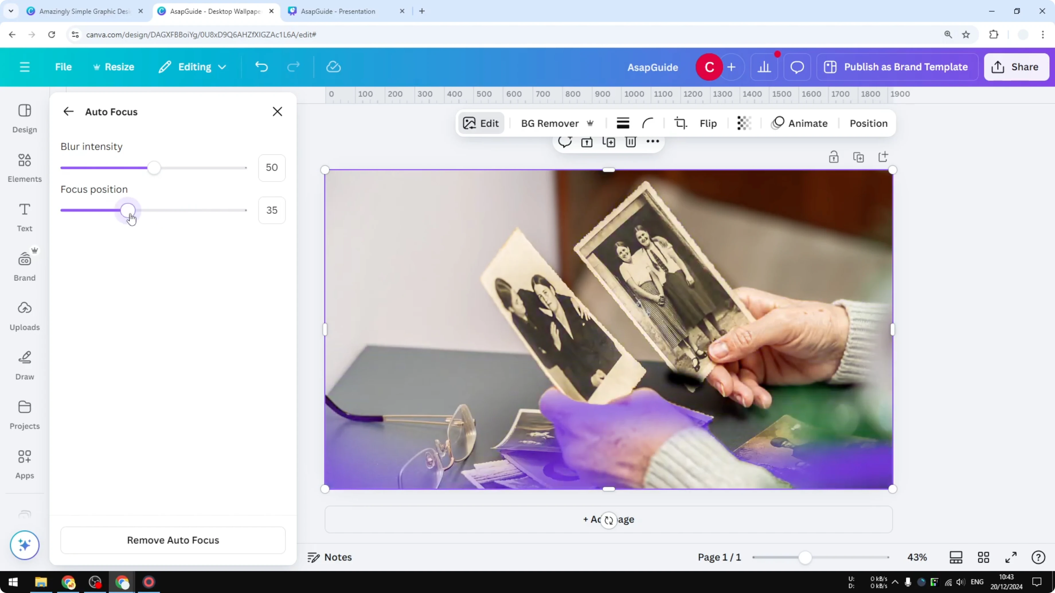 Screenshot from How to Blur Part of a Photo in Canva at 55s