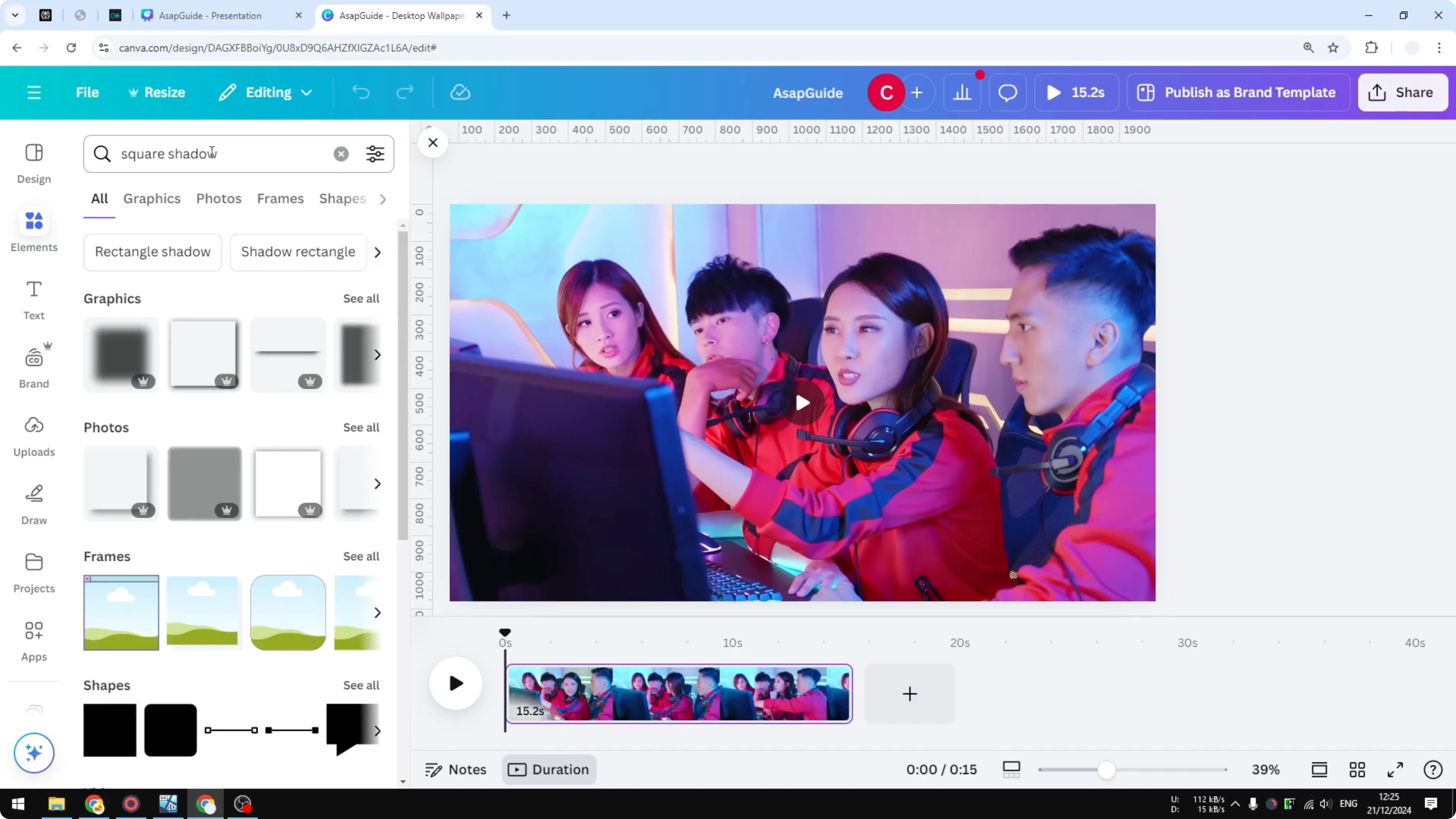 Screenshot from How to Blur Part of a Video in Canva at 61s