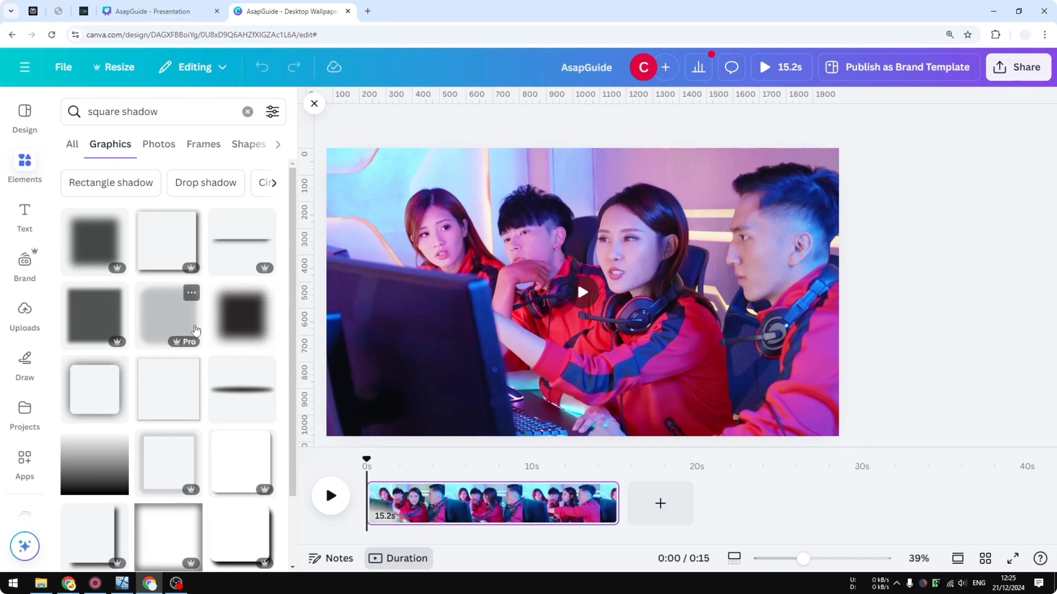 Screenshot from How to Blur Part of a Video in Canva at 70s