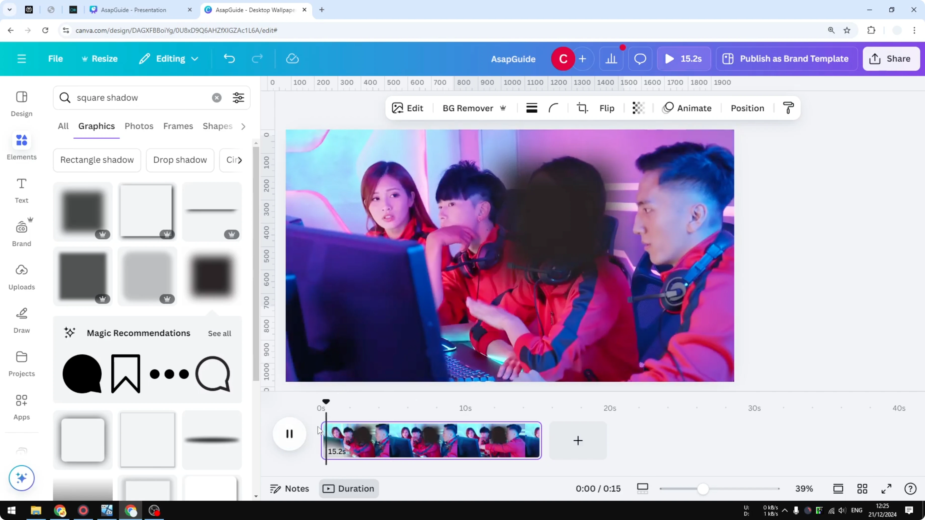 Screenshot from How to Blur Part of a Video in Canva at 91s
