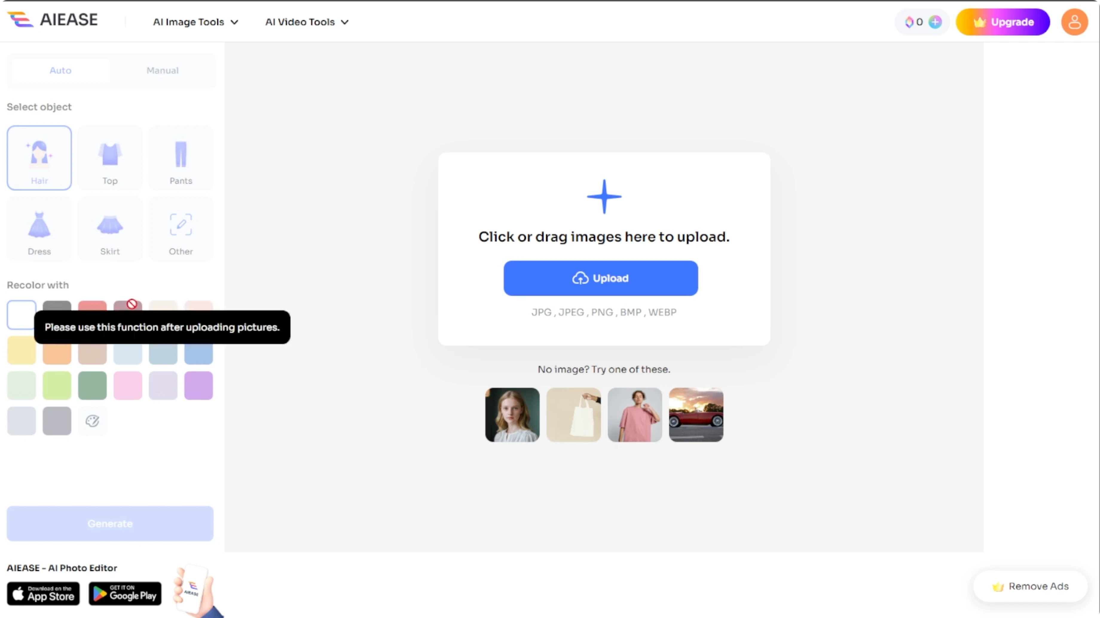 Screenshot from How to Recolors Clothes, Hair, and Other Objects with AI? at 34s