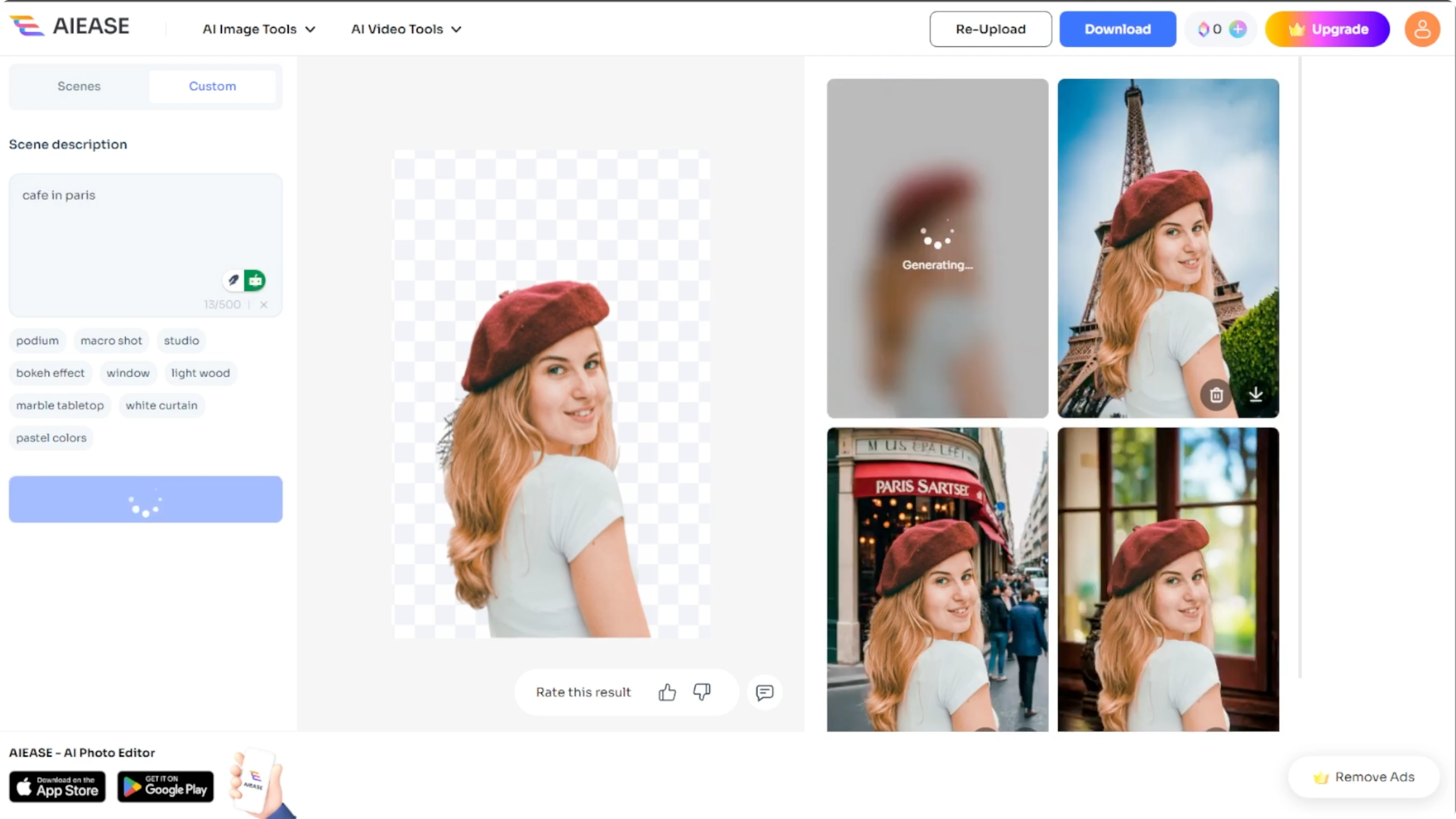 Screenshot from How to Modify or Replace the Backdrop of Your Photos with AI? at 110s