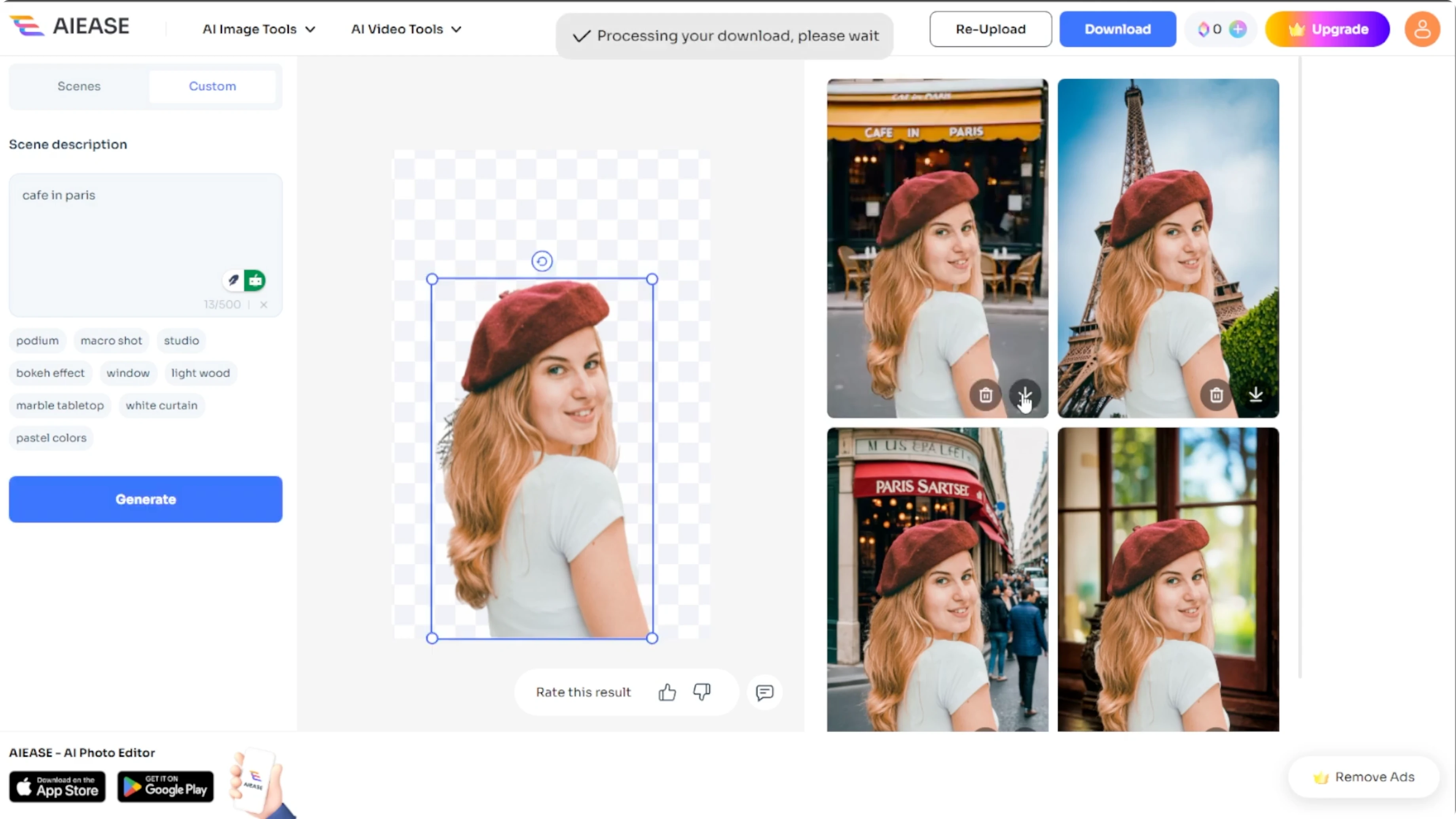 Screenshot from How to Modify or Replace the Backdrop of Your Photos with AI? at 117s