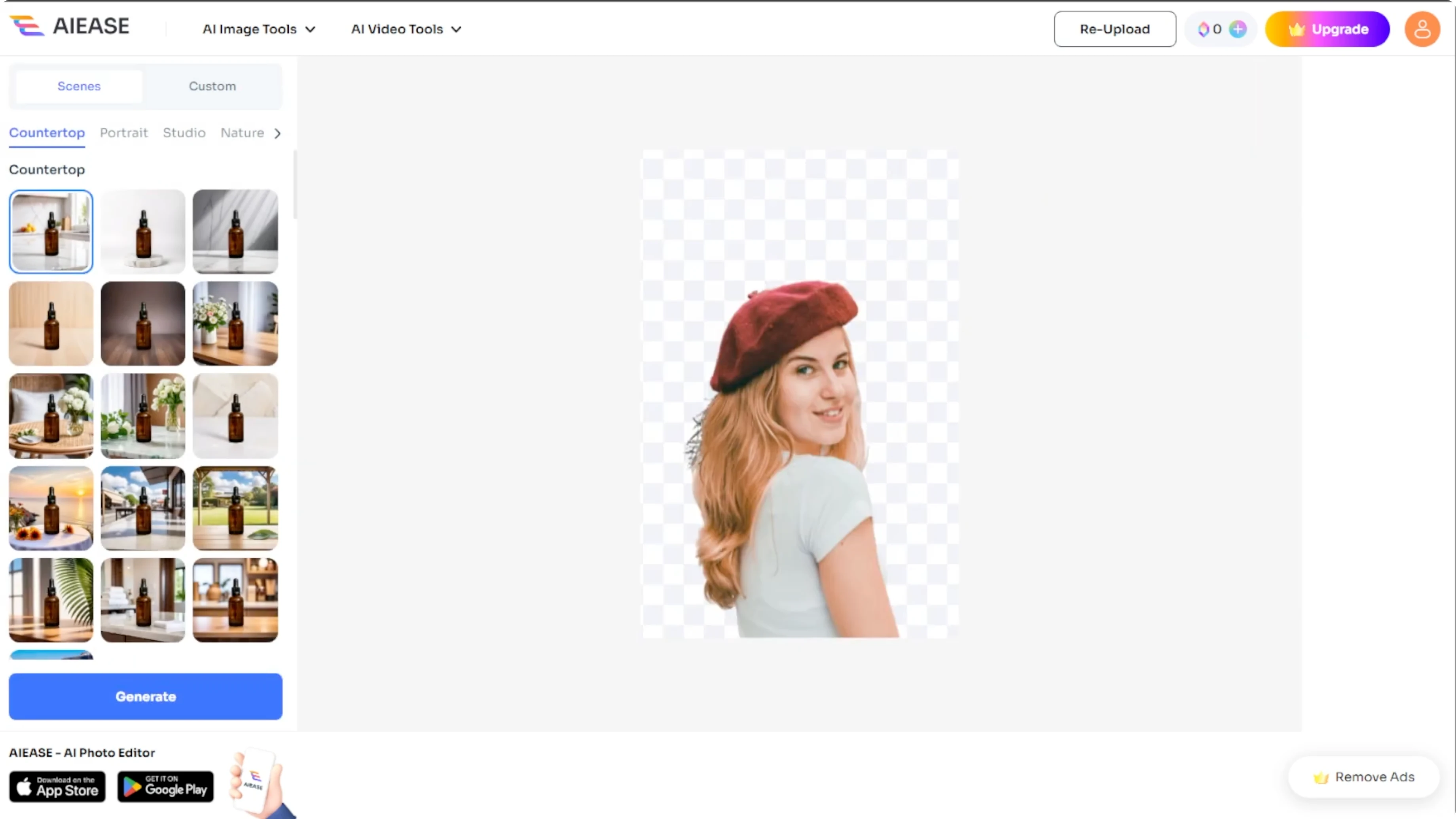 Screenshot from How to Modify or Replace the Backdrop of Your Photos with AI? at 56s