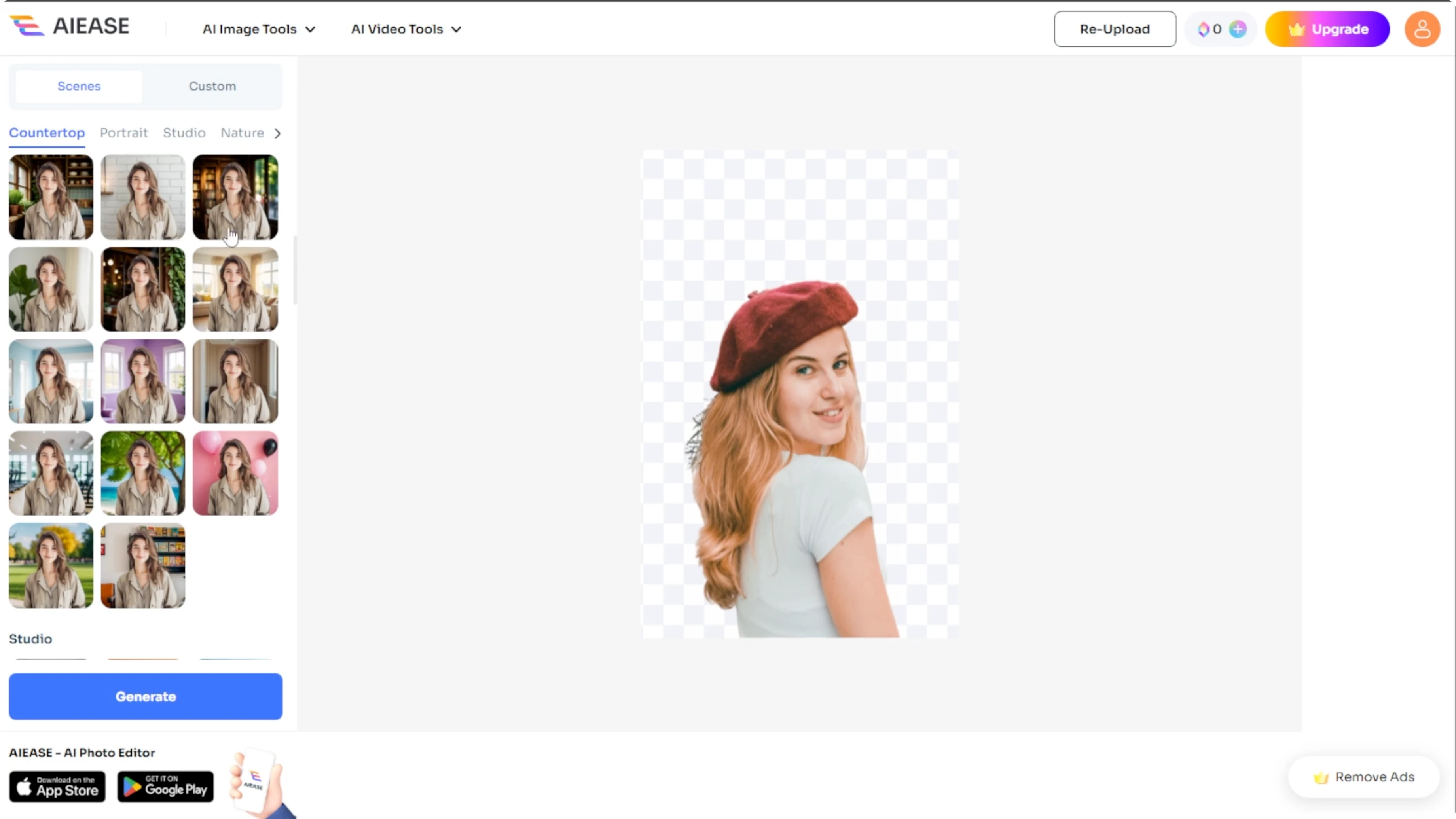 Screenshot from How to Modify or Replace the Backdrop of Your Photos with AI? at 65s