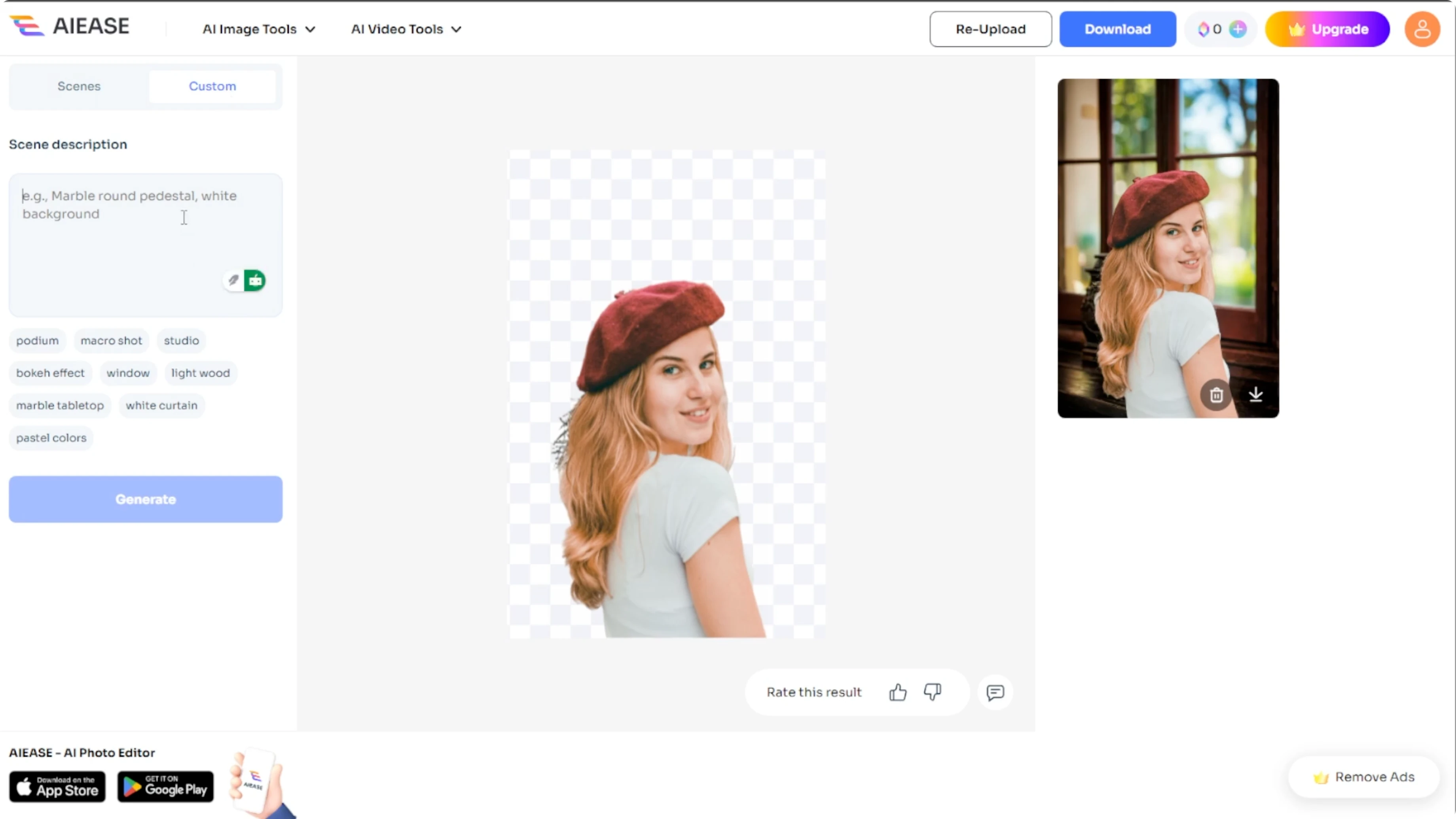 Screenshot from How to Modify or Replace the Backdrop of Your Photos with AI? at 86s