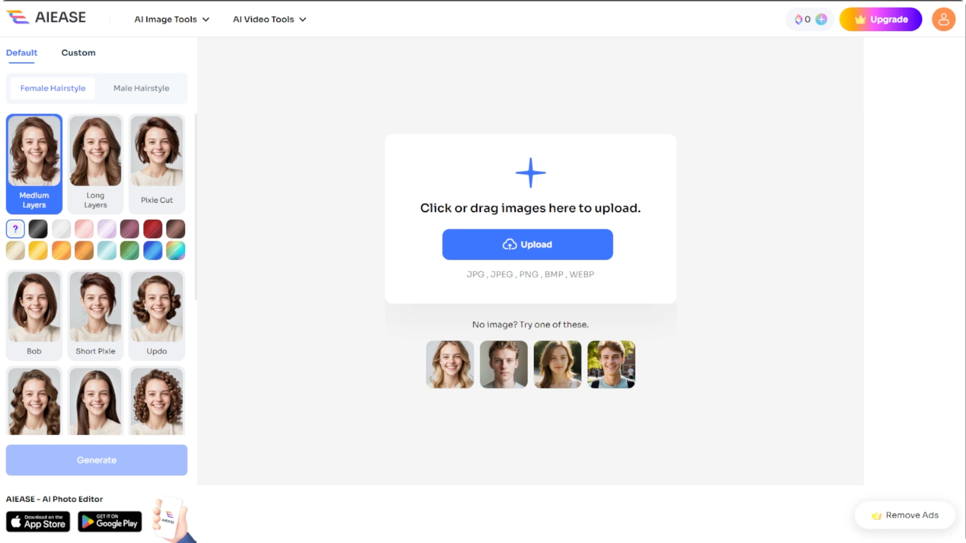 Screenshot from How to Visualize Different Hairstyles and Hair Colors with AI? at 27s