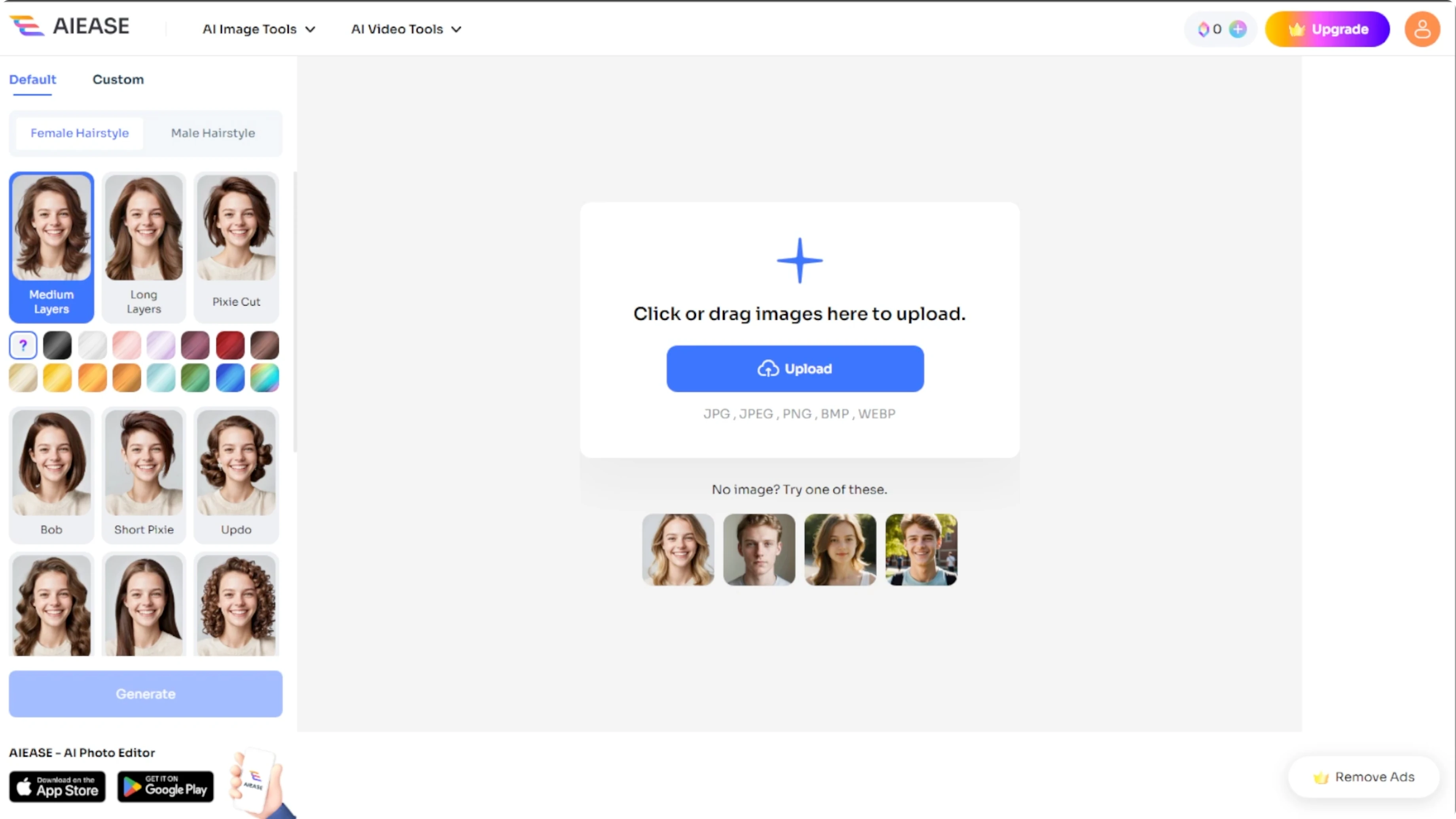 Screenshot from How to Visualize Different Hairstyles and Hair Colors with AI? at 37s