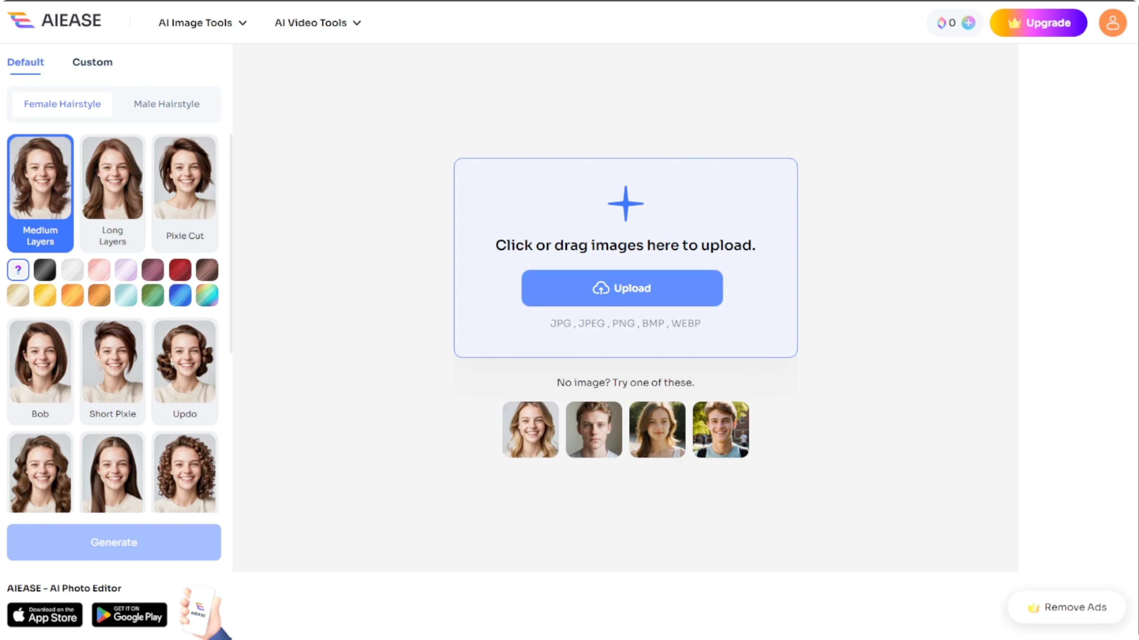 Screenshot from How to Visualize Different Hairstyles and Hair Colors with AI? at 49s