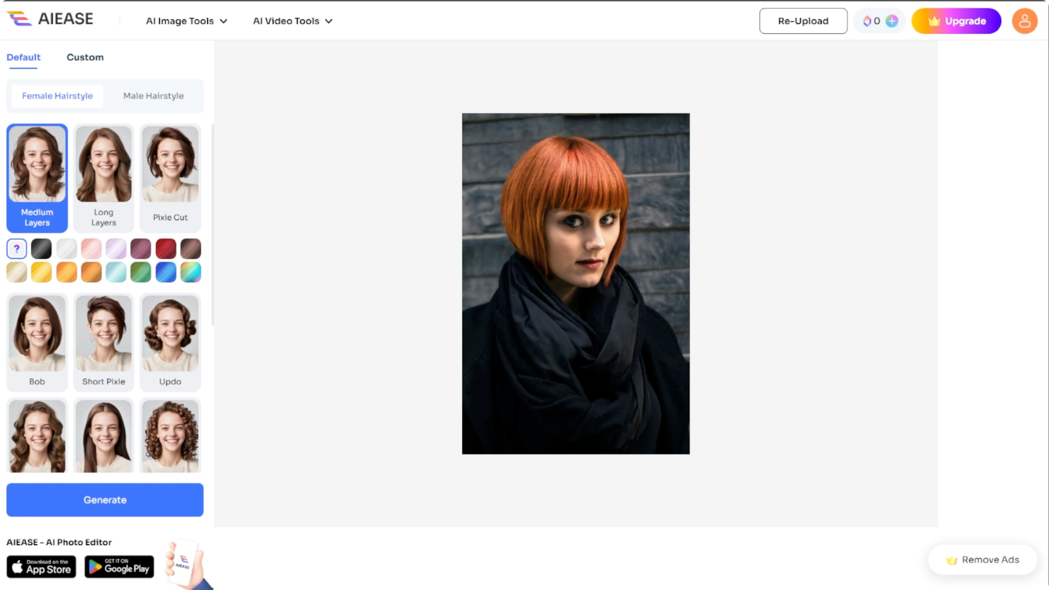Screenshot from How to Visualize Different Hairstyles and Hair Colors with AI? at 64s