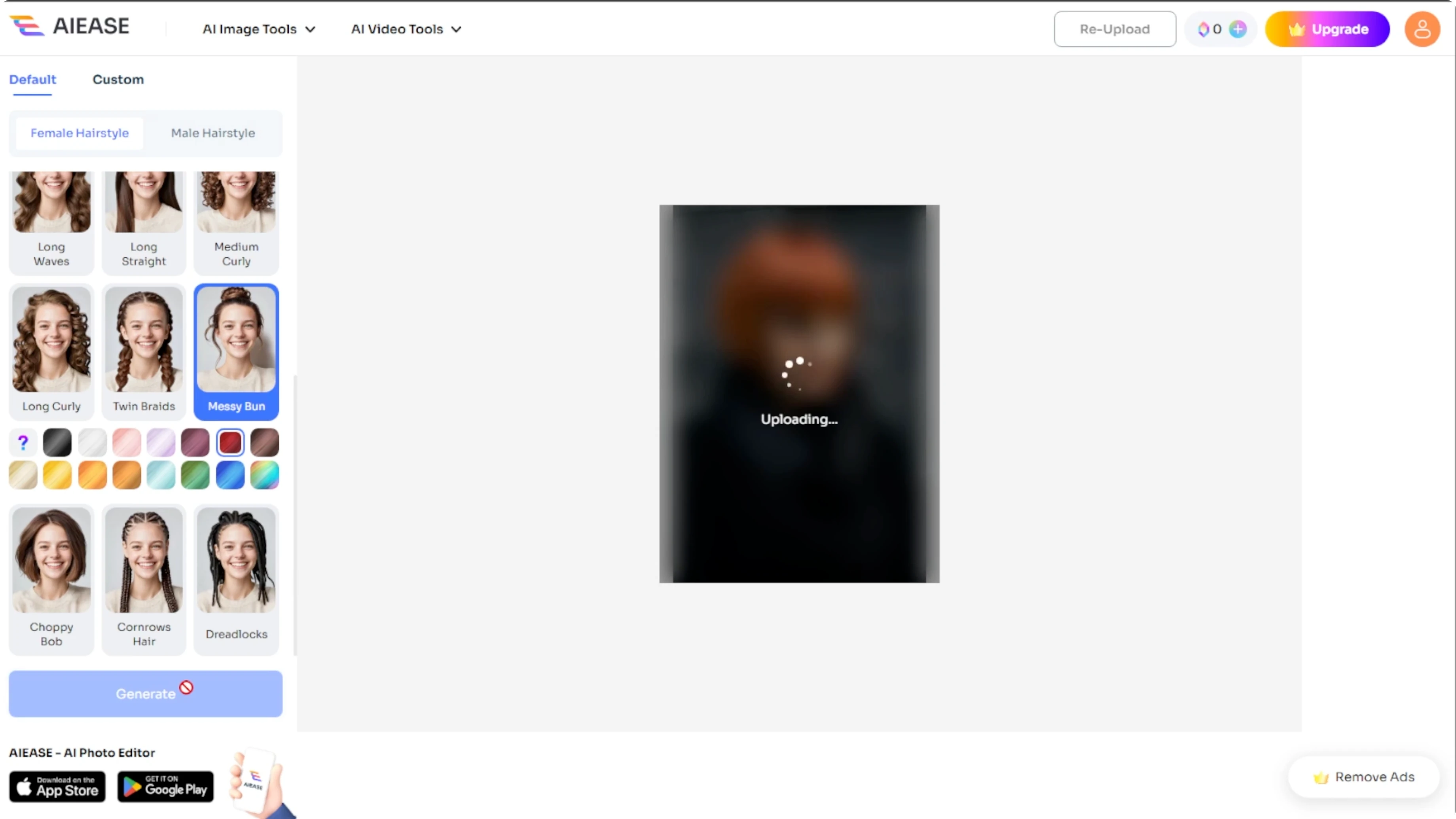 Screenshot from How to Visualize Different Hairstyles and Hair Colors with AI? at 90s