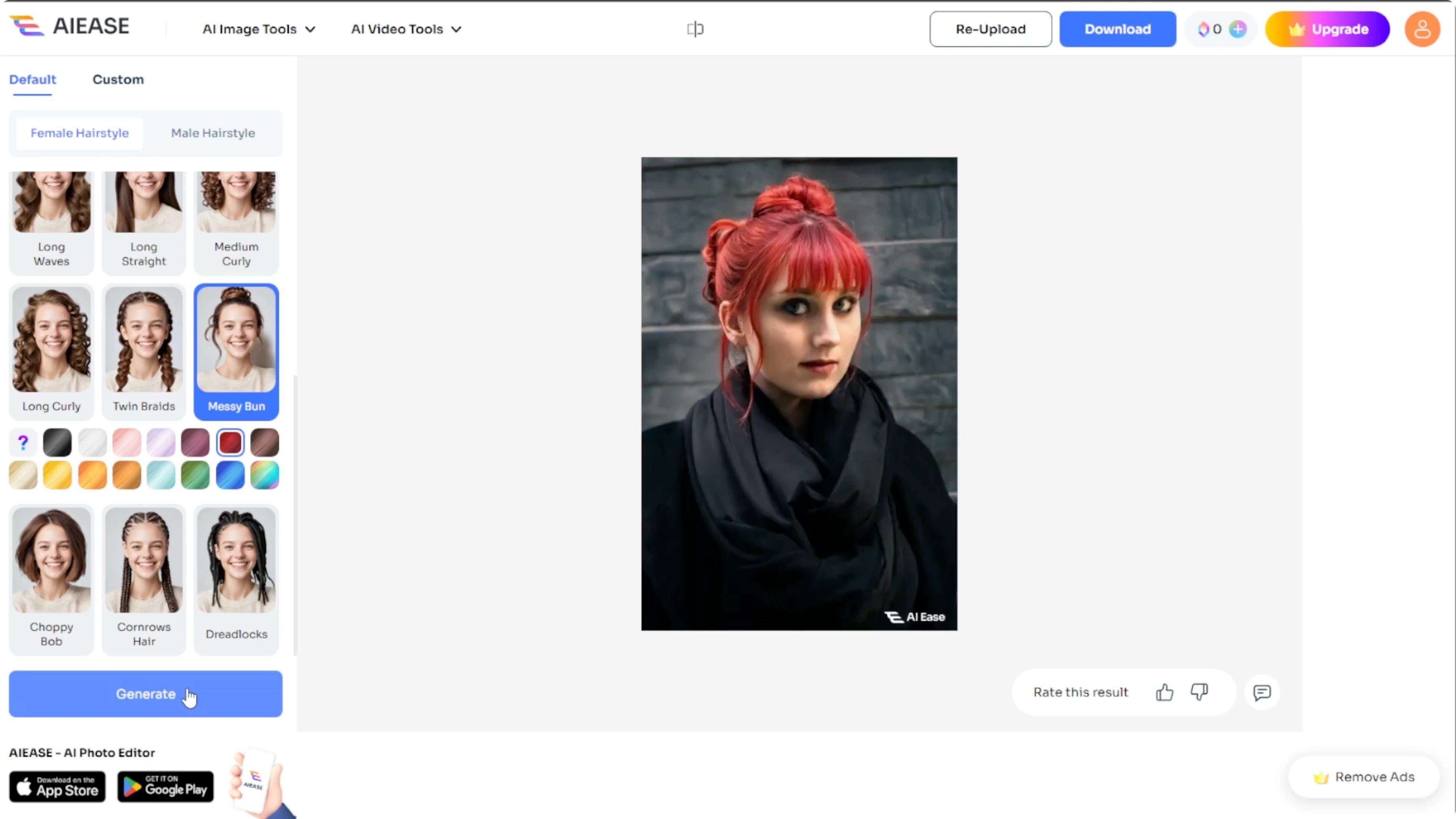 Screenshot from How to Visualize Different Hairstyles and Hair Colors with AI? at 98s
