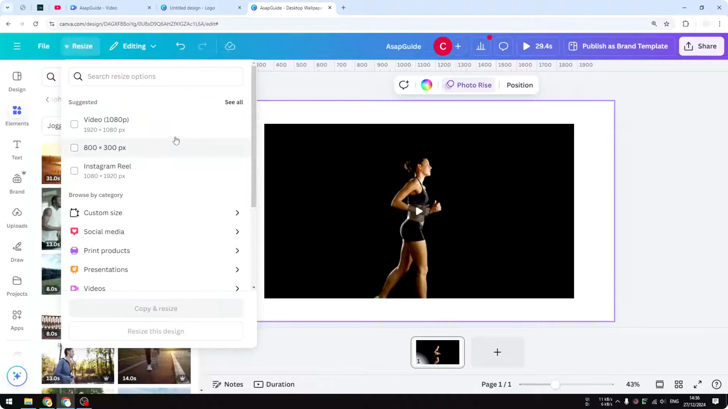 Screenshot from How to Create 9:16 Vertical Video in Canva at 86s