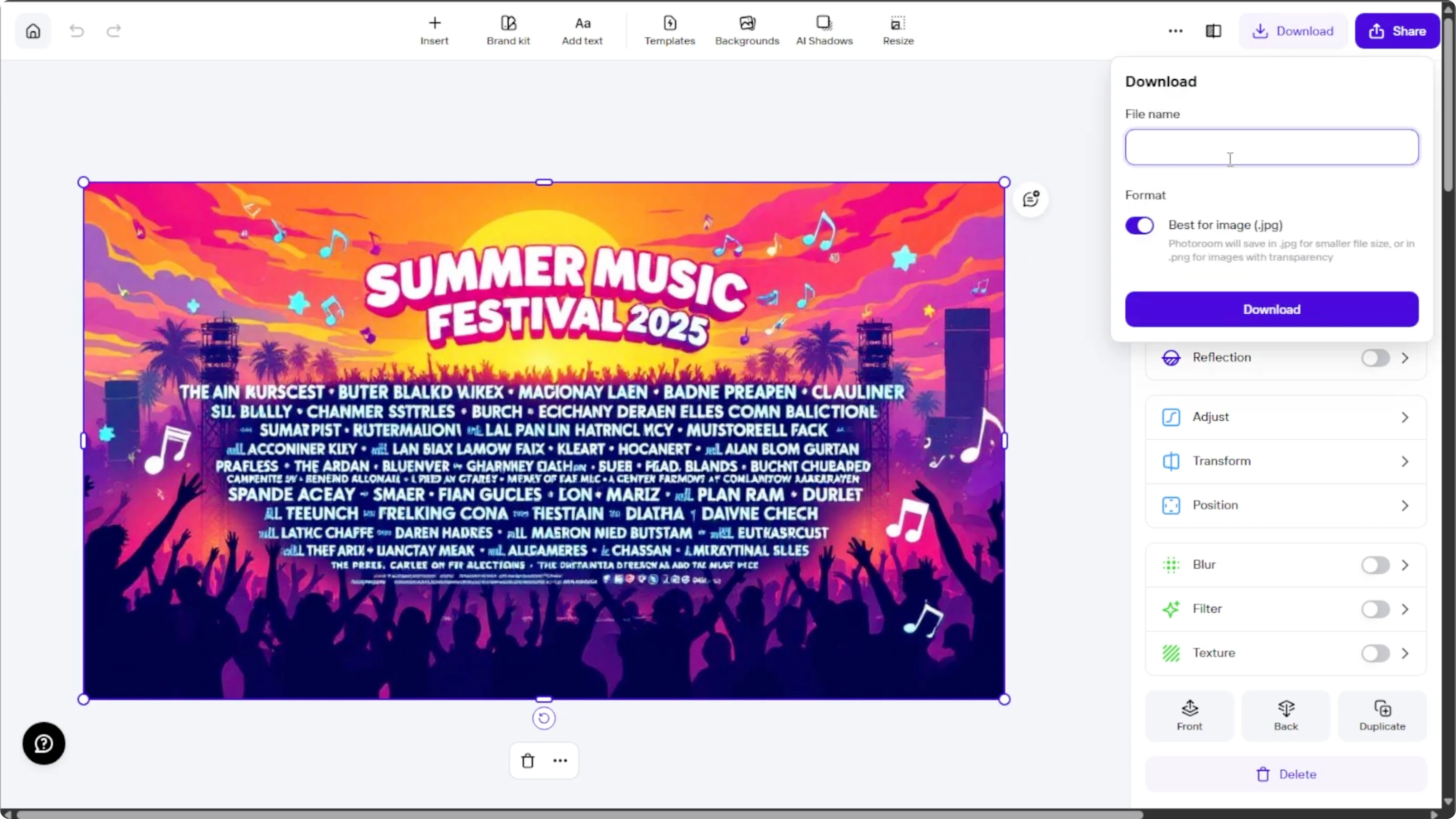 Screenshot from How to Design Eye-Catching Posters Quickly and Easily with AI? at 158s