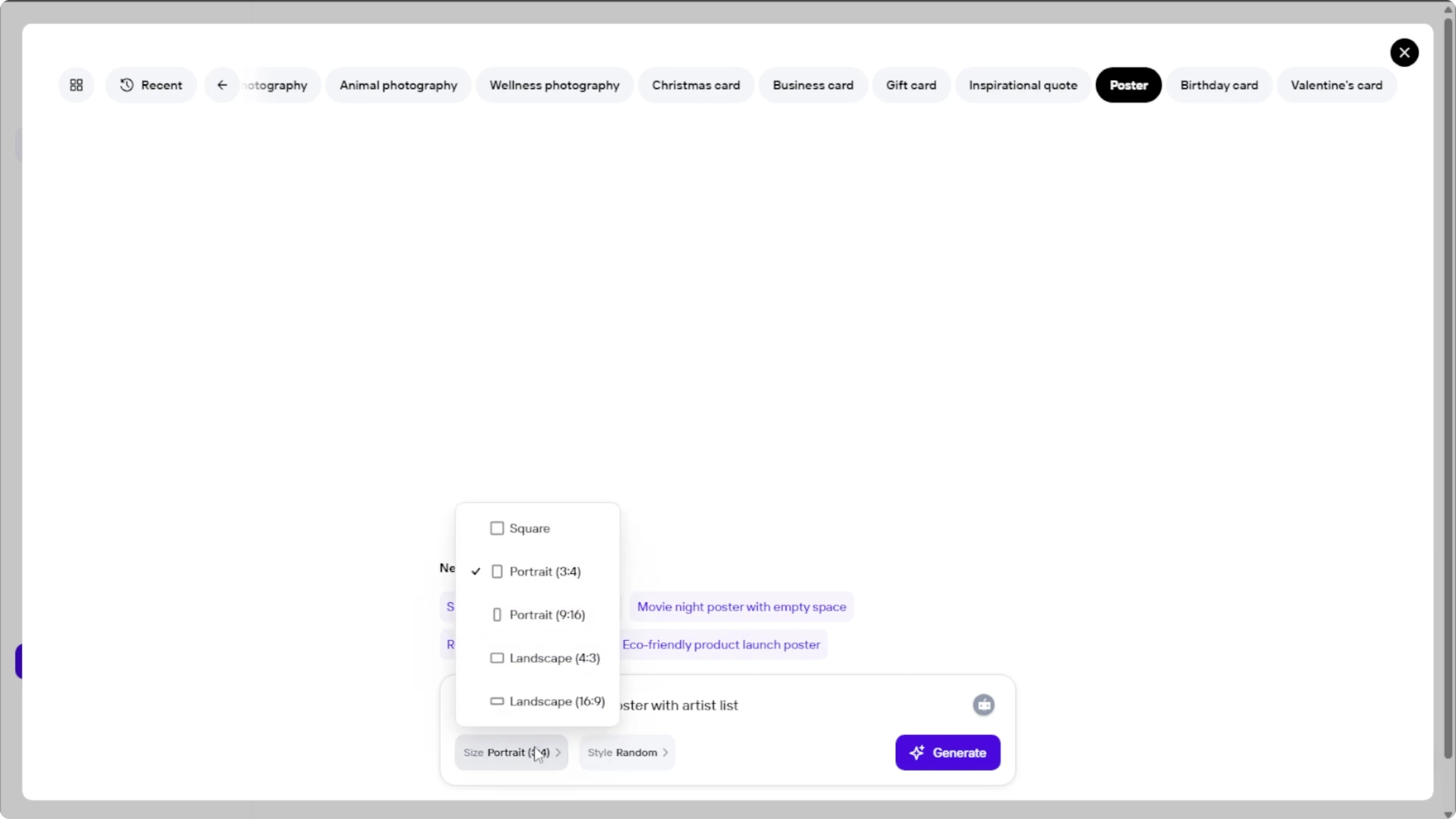 Screenshot from How to Design Eye-Catching Posters Quickly and Easily with AI? at 71s