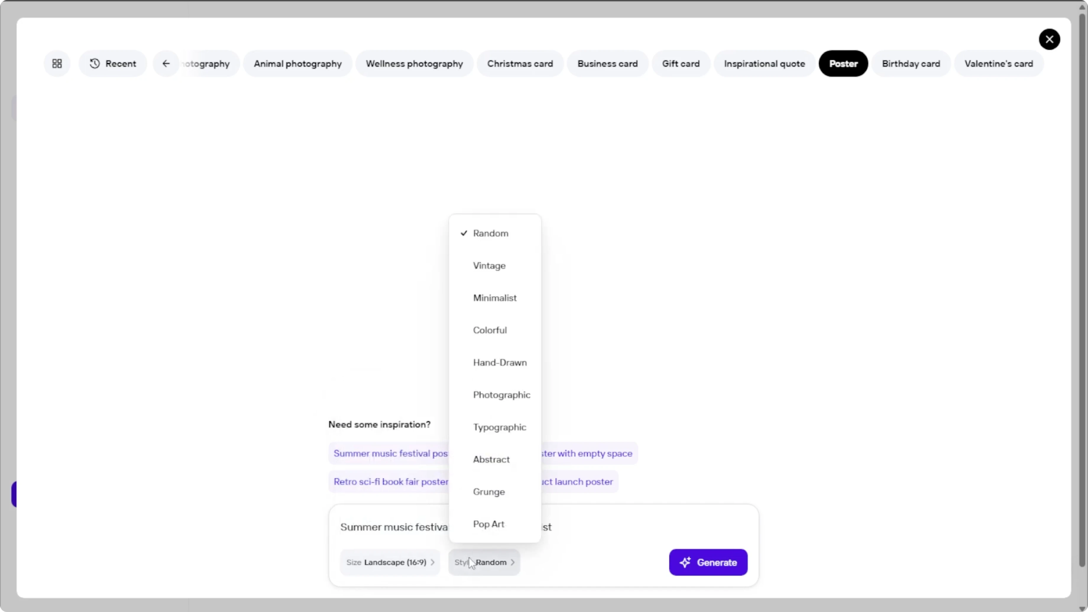 Screenshot from How to Design Eye-Catching Posters Quickly and Easily with AI? at 79s