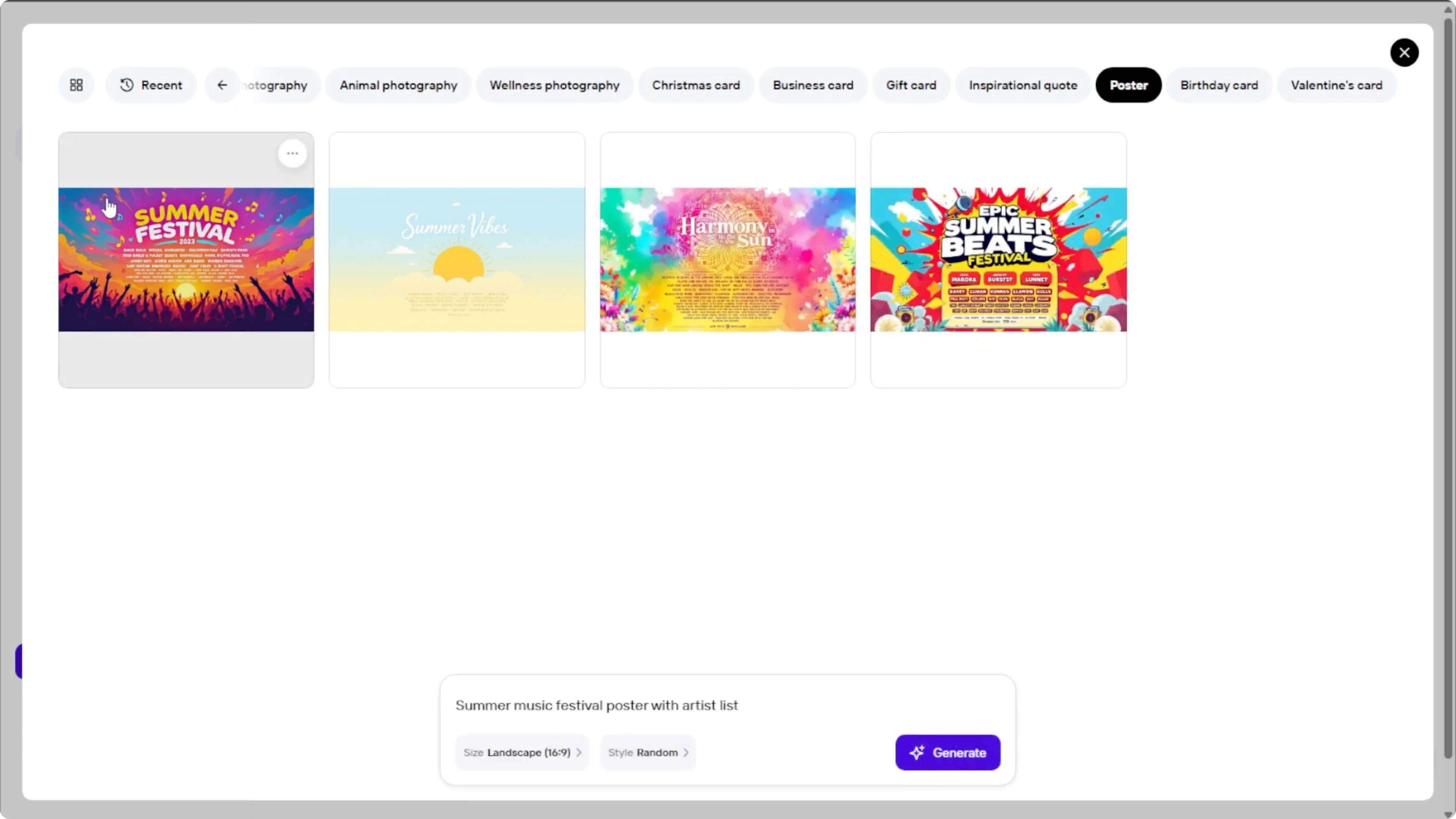 Screenshot from How to Design Eye-Catching Posters Quickly and Easily with AI? at 98s