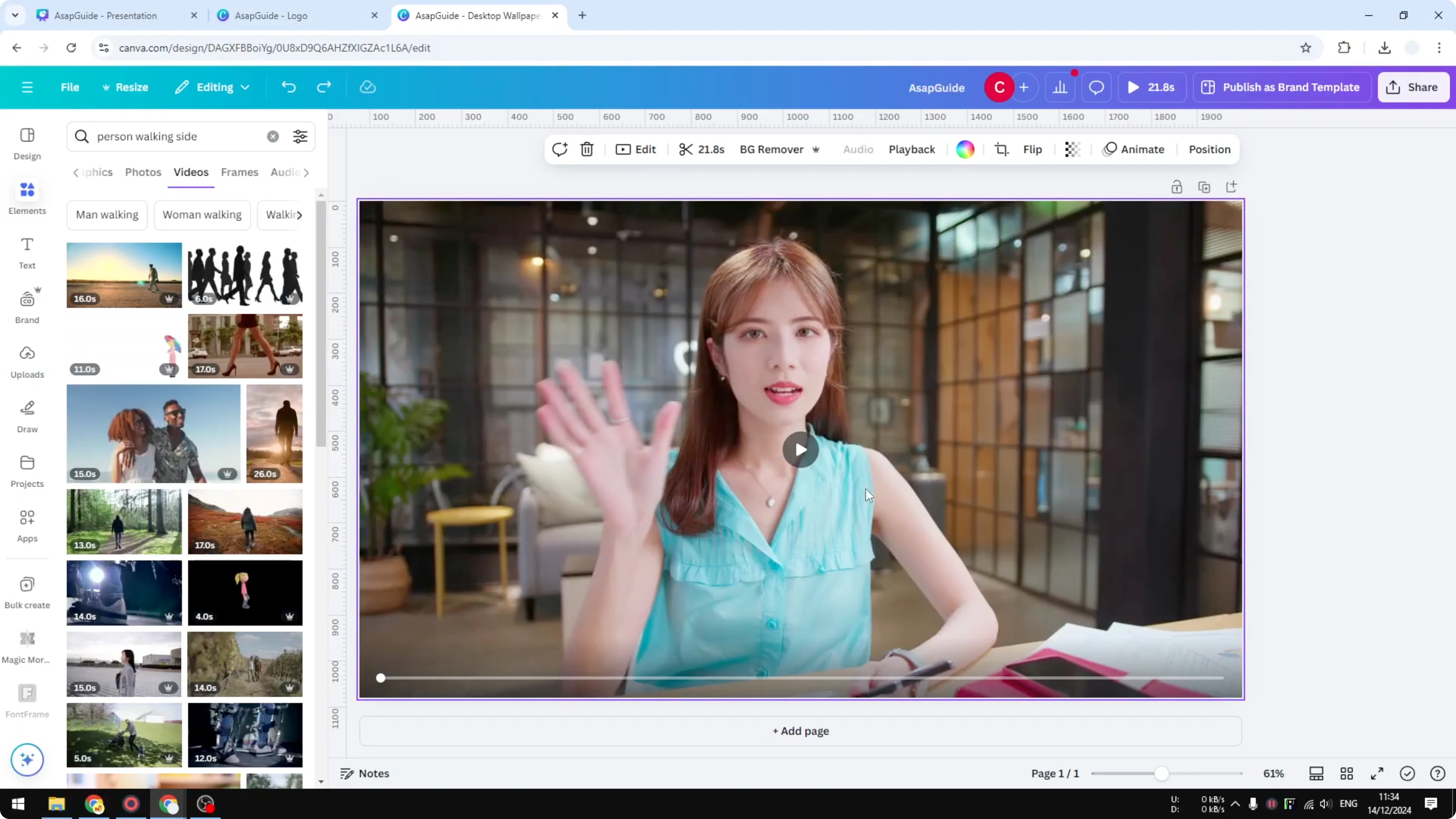 Screenshot from How to Create Stop Motion Animation Effect in Canva at 39s