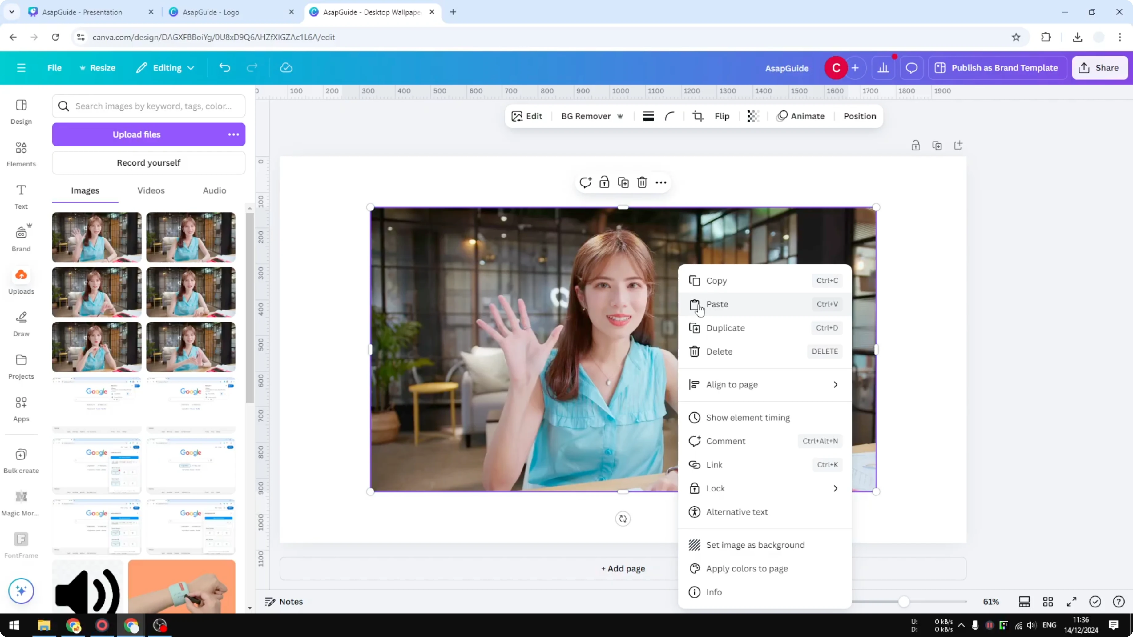 Screenshot from How to Create Stop Motion Animation Effect in Canva at 87s