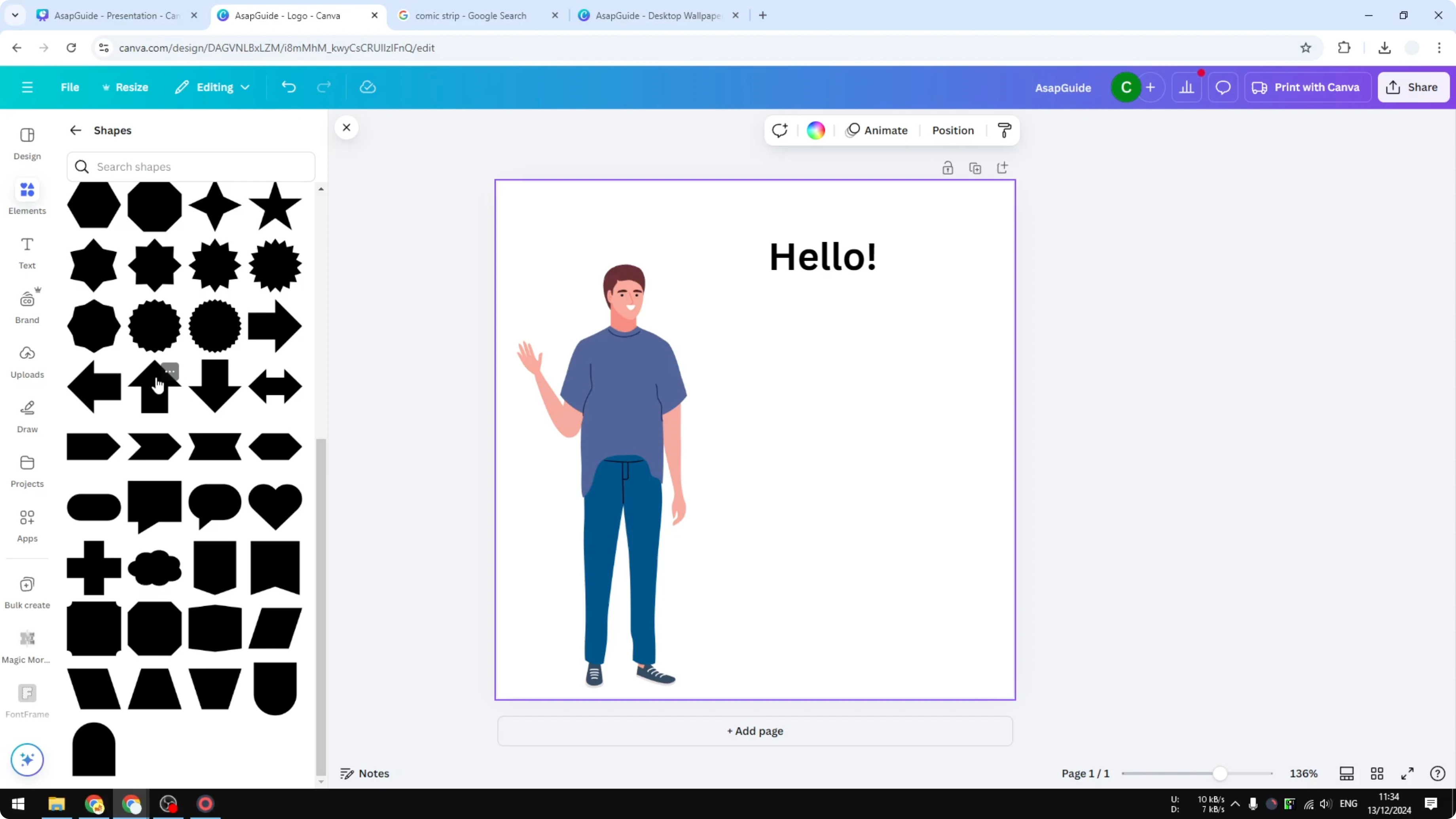 Screenshot from How to Easily Add Speech Bubble in Canva at 29s