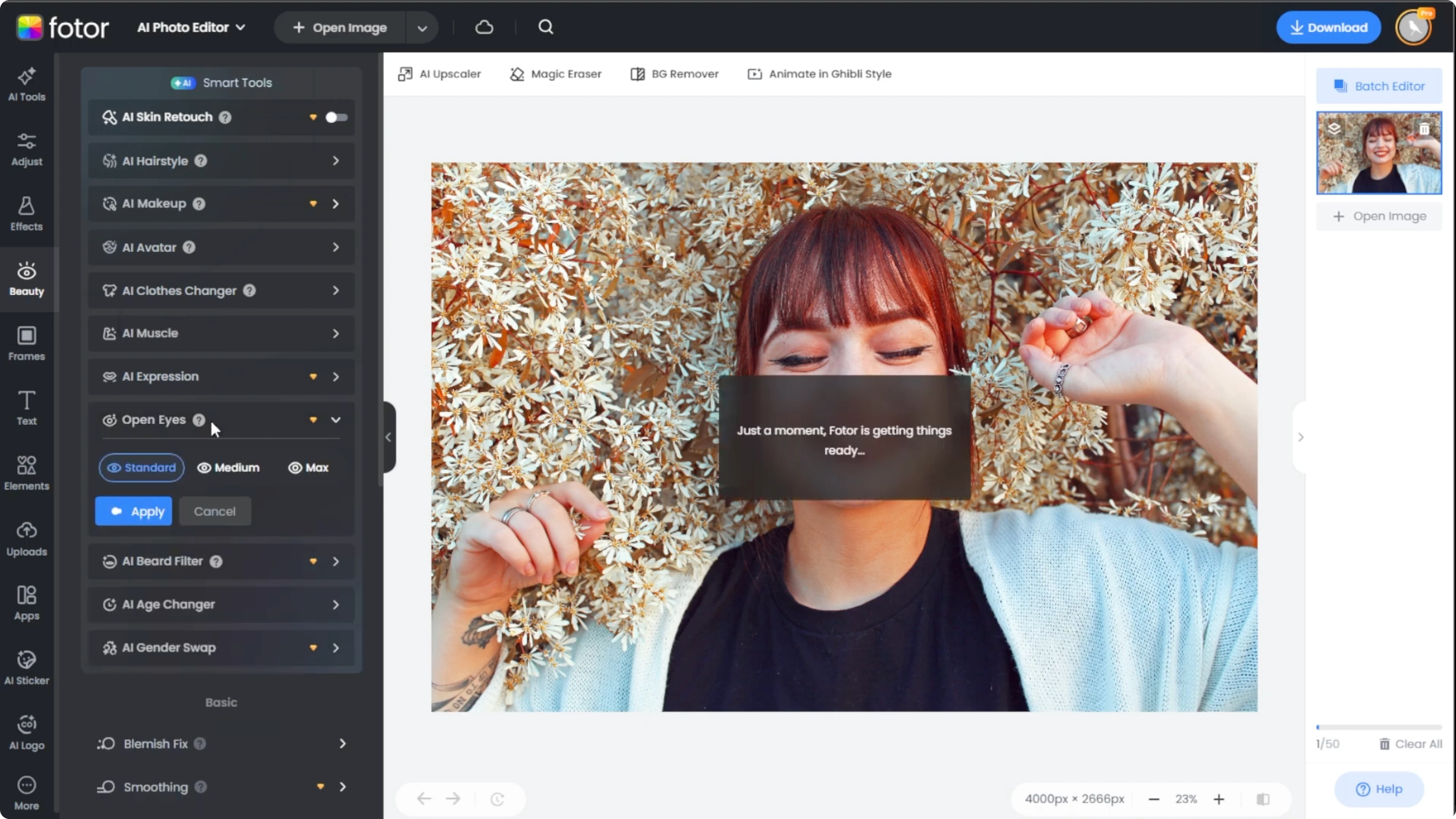 Screenshot from How AI Can Perfect Photos by Opening Closed Eyes Naturally? at 50s