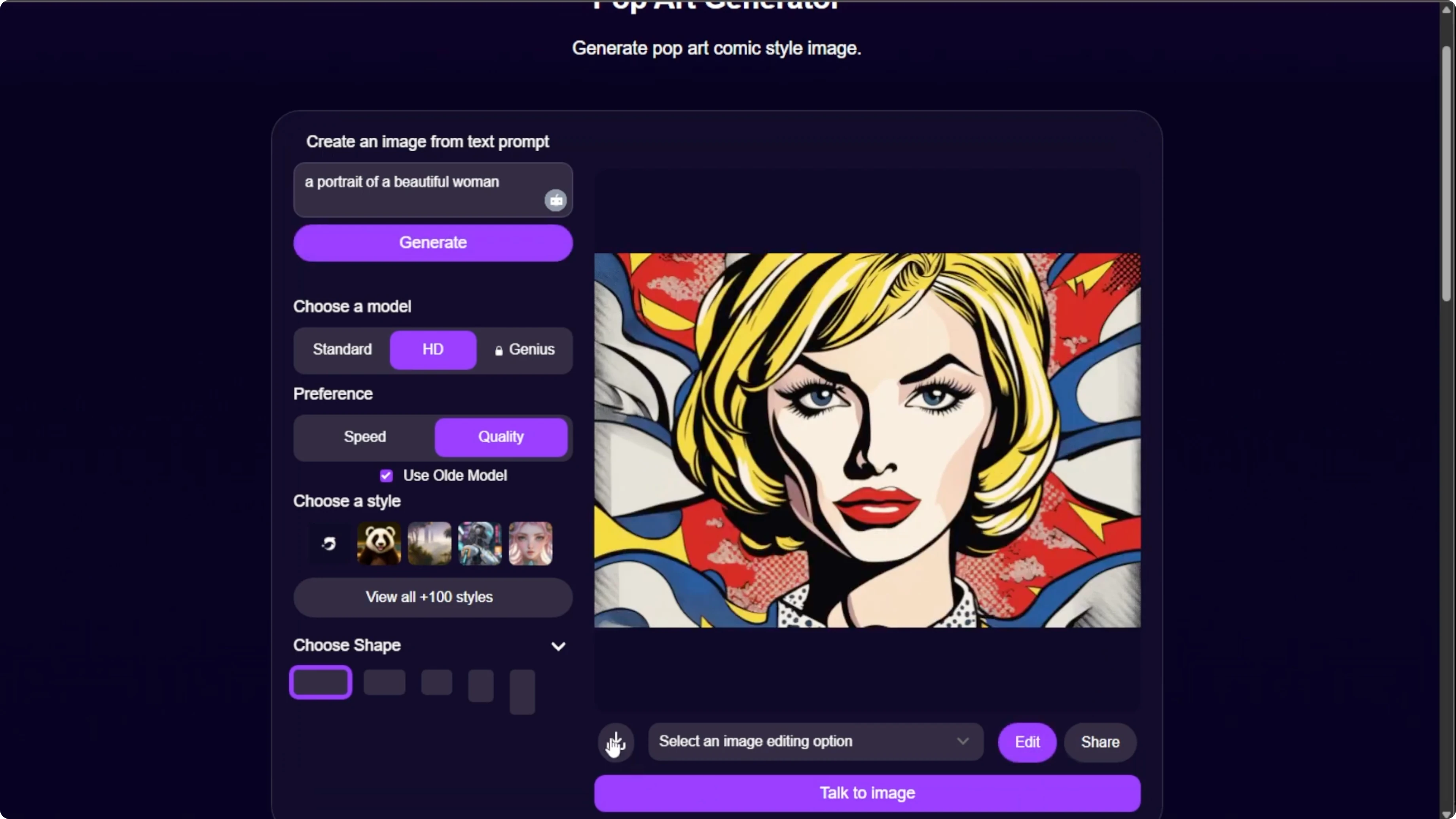 Screenshot from How to Turn Your Pop Art Ideas Into Reality with AI? at 120s