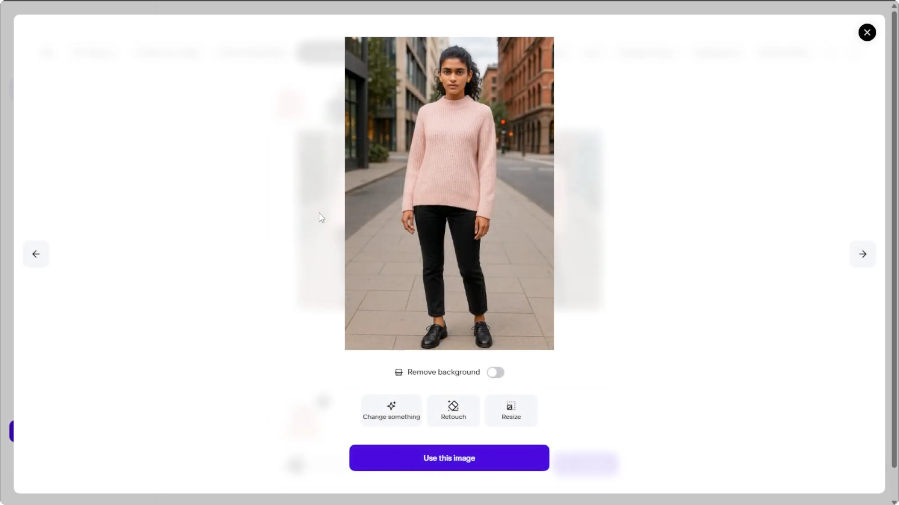 Screenshot from How to Showcase Outfits Digitally by Generating a Virtual Model with AI? at 133s