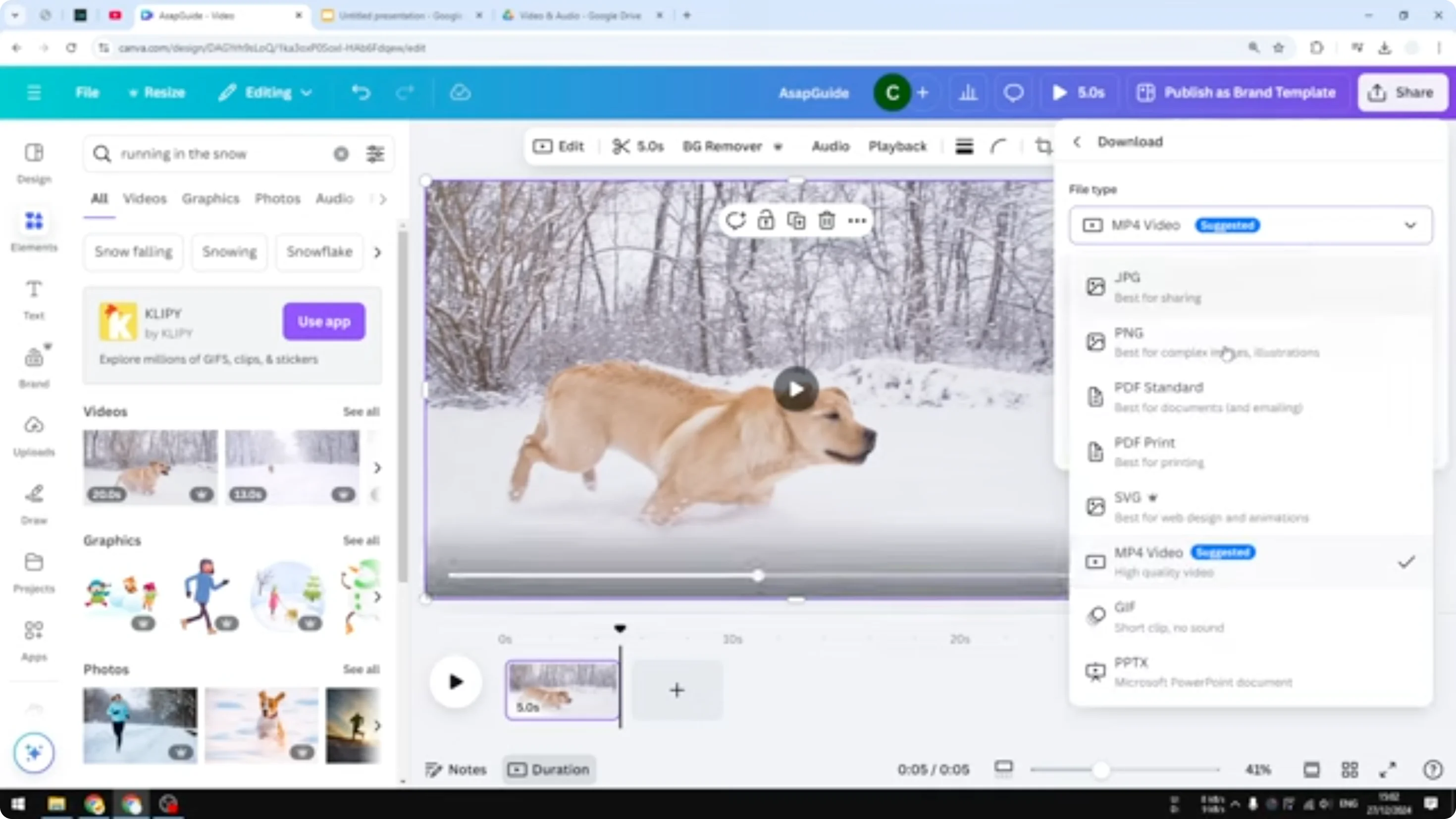 Screenshot from How to Insert Canva Video in Google Slides at 39s