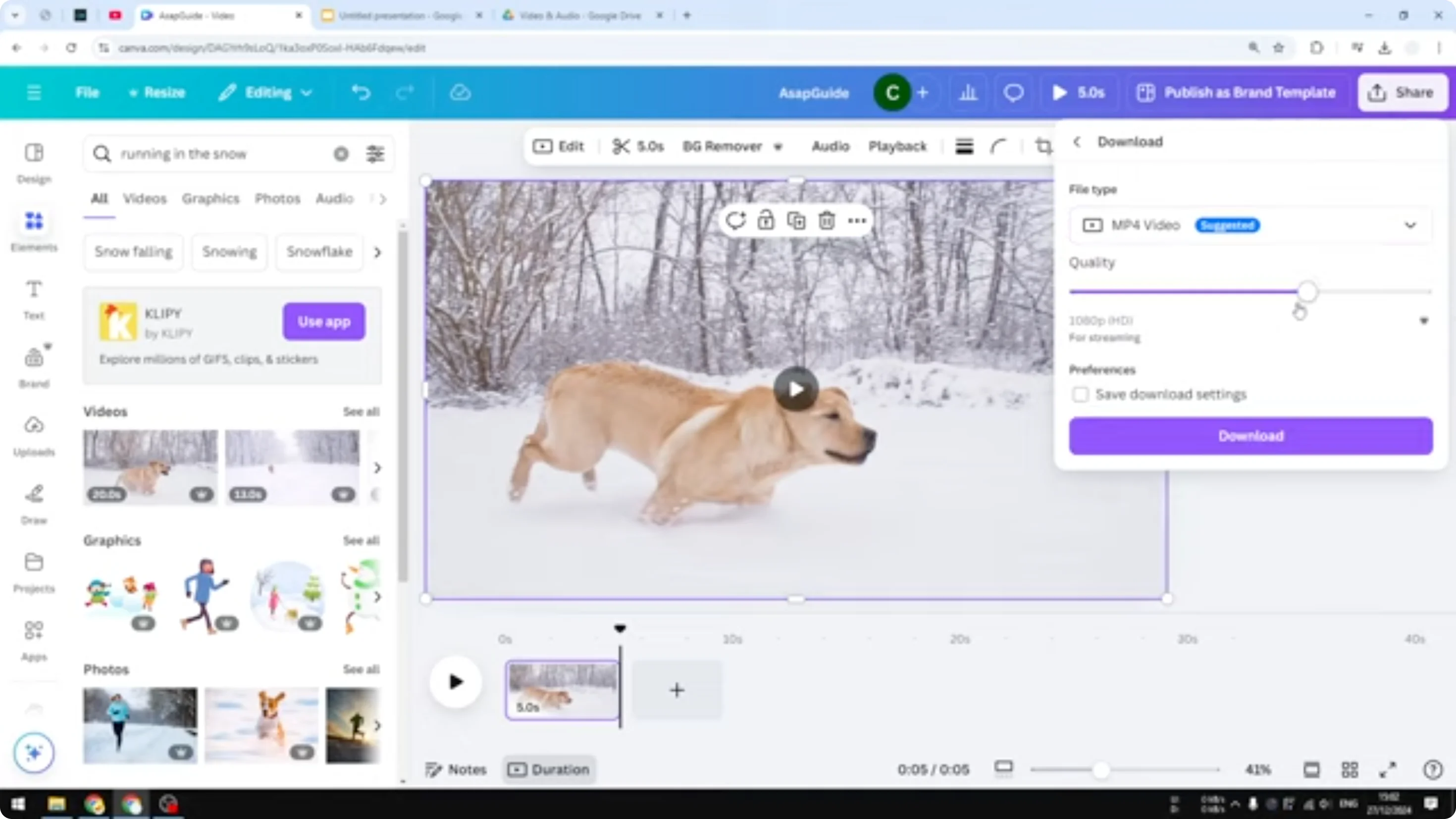 Screenshot from How to Insert Canva Video in Google Slides at 48s
