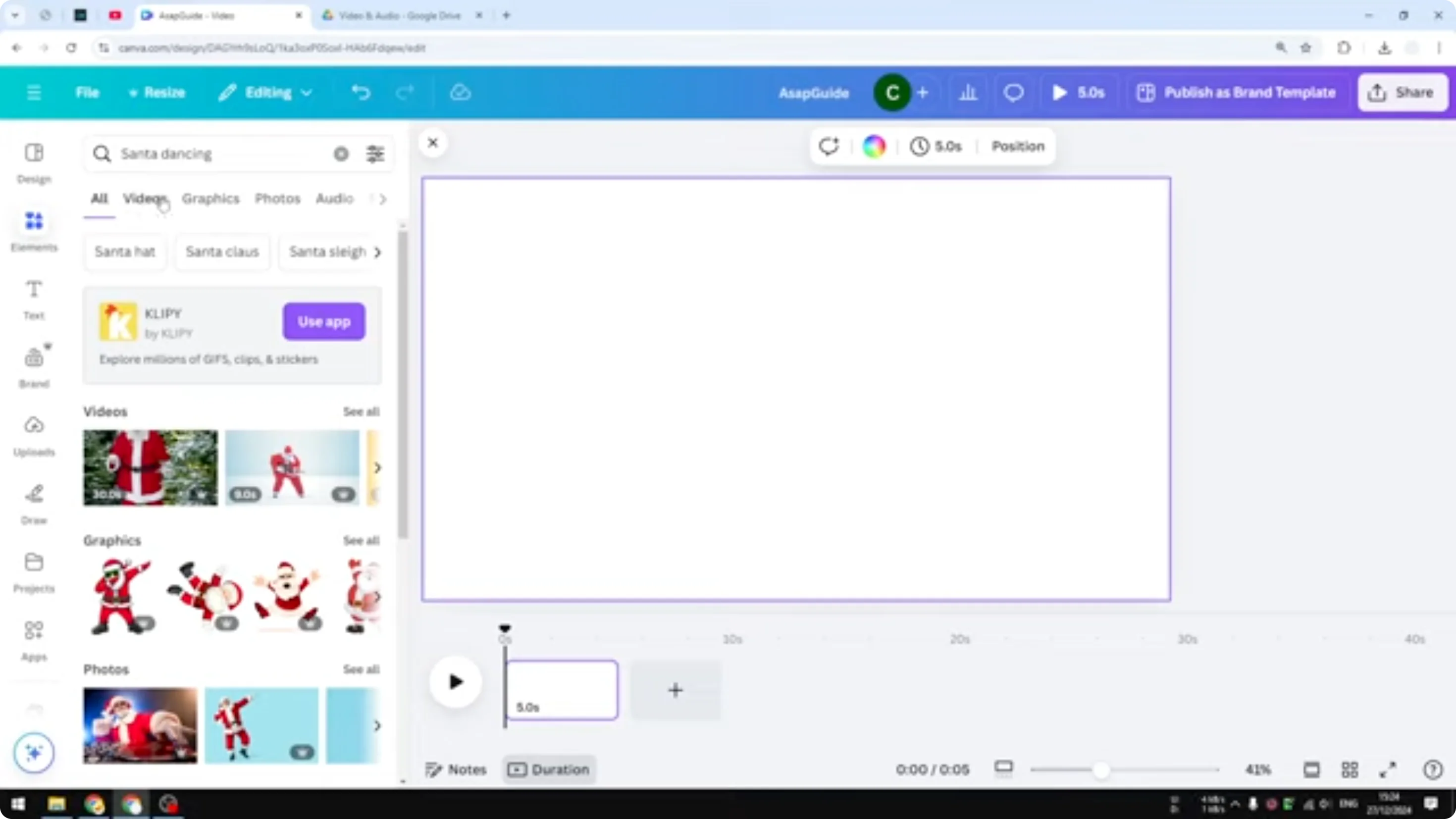 Screenshot from How to Layer Video Clips in Canva at 51s