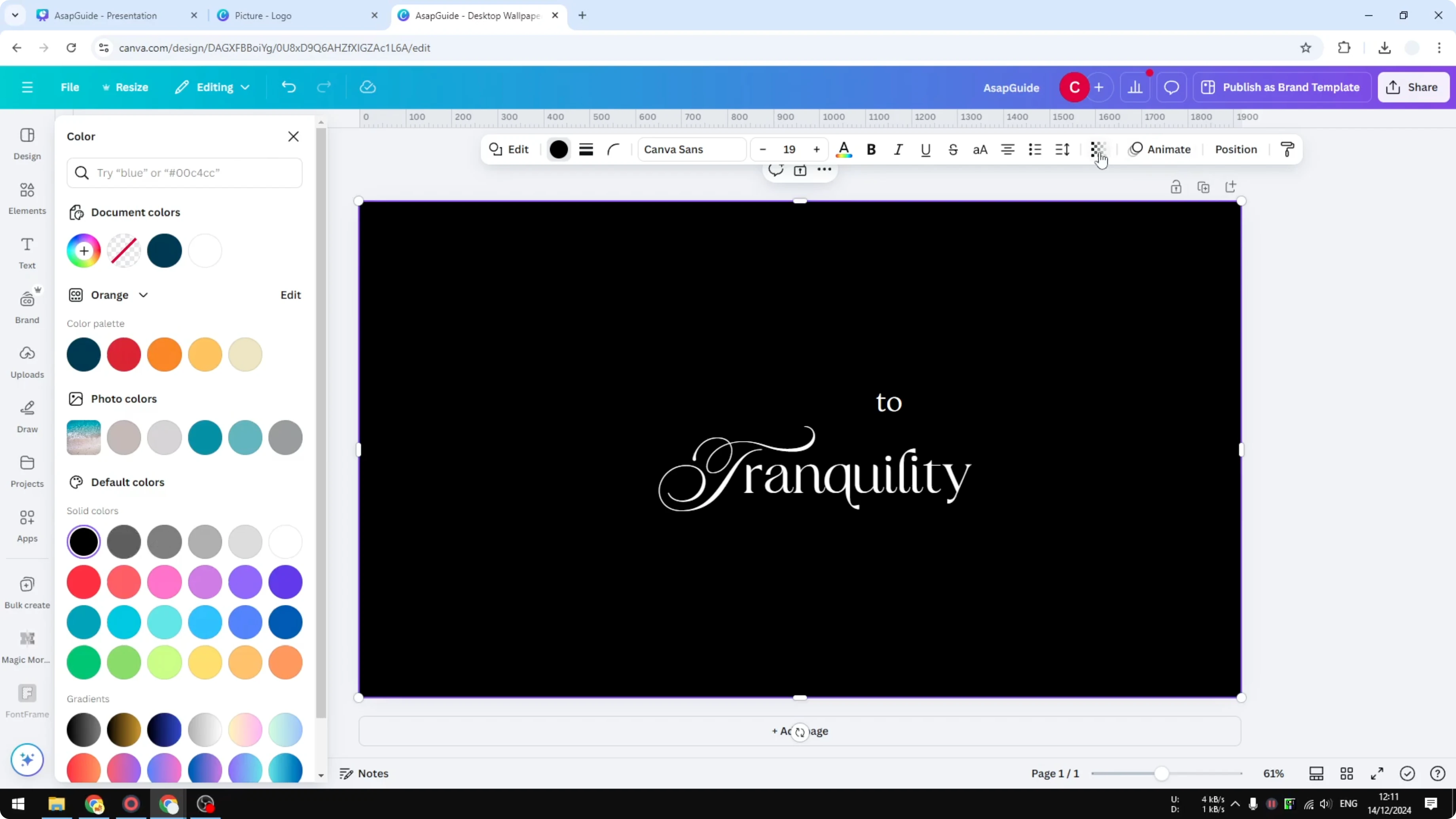 Screenshot from How to Make a Transparent Overlay in Canva at 105s