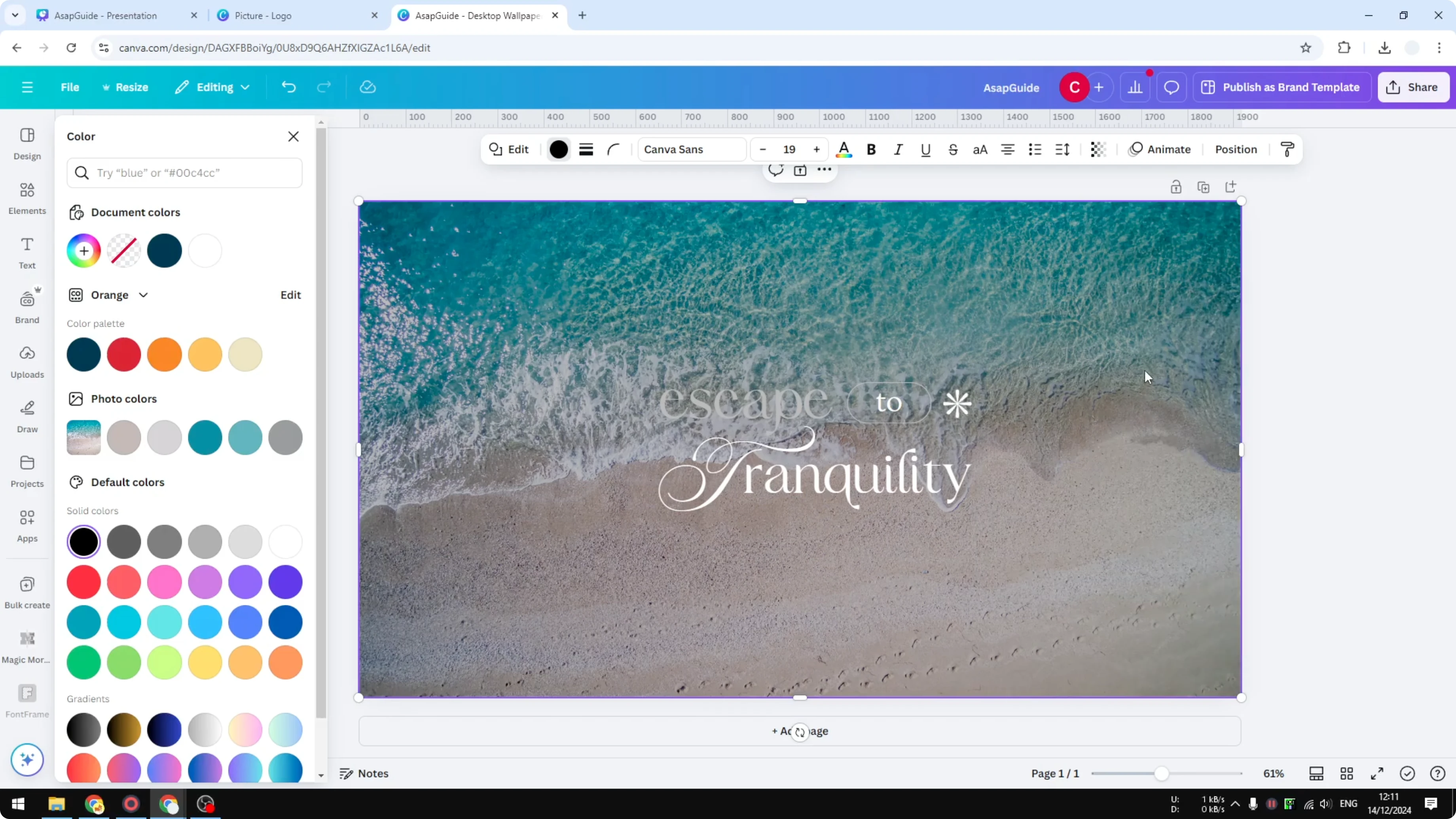 Screenshot from How to Make a Transparent Overlay in Canva at 131s