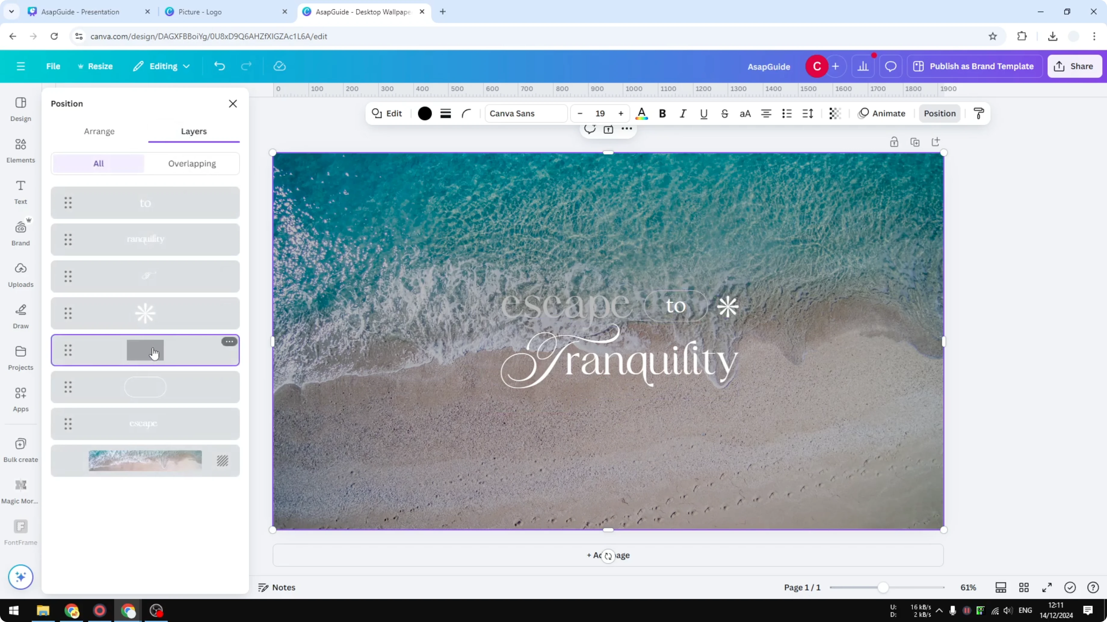 Screenshot from How to Make a Transparent Overlay in Canva at 139s