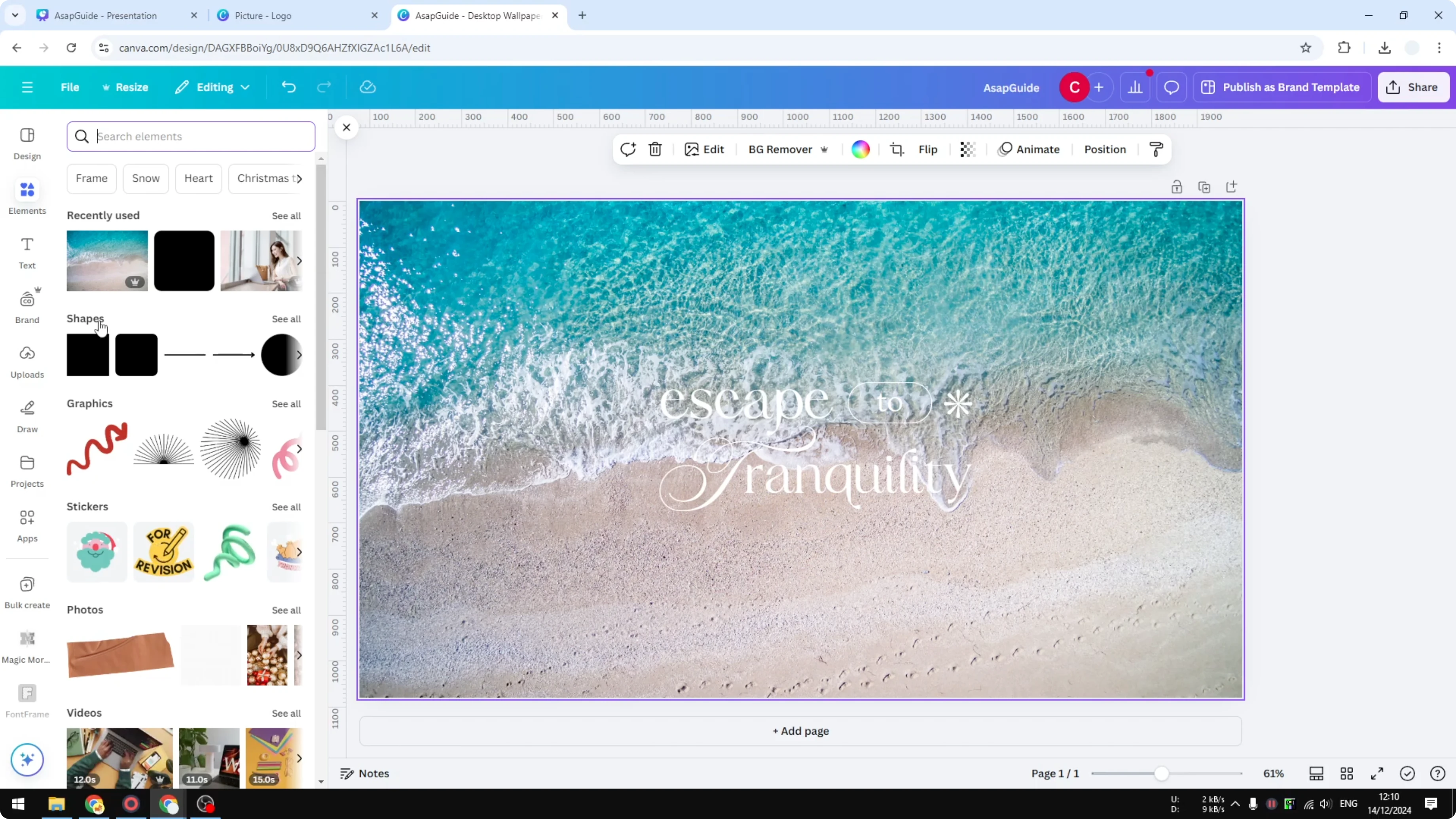 Screenshot from How to Make a Transparent Overlay in Canva at 46s