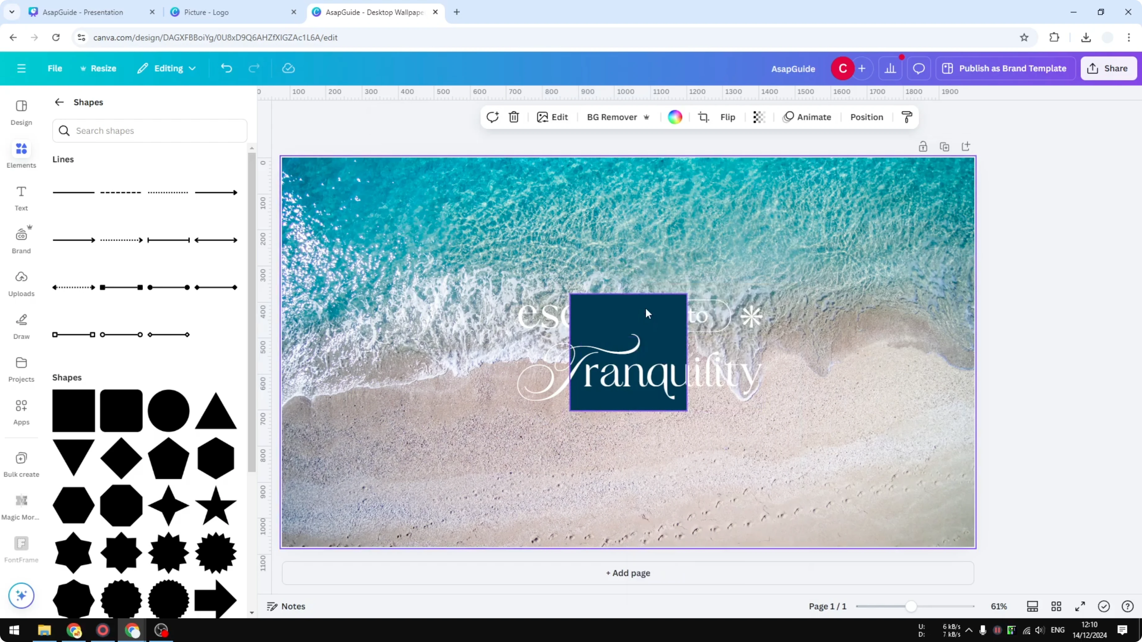 Screenshot from How to Make a Transparent Overlay in Canva at 72s