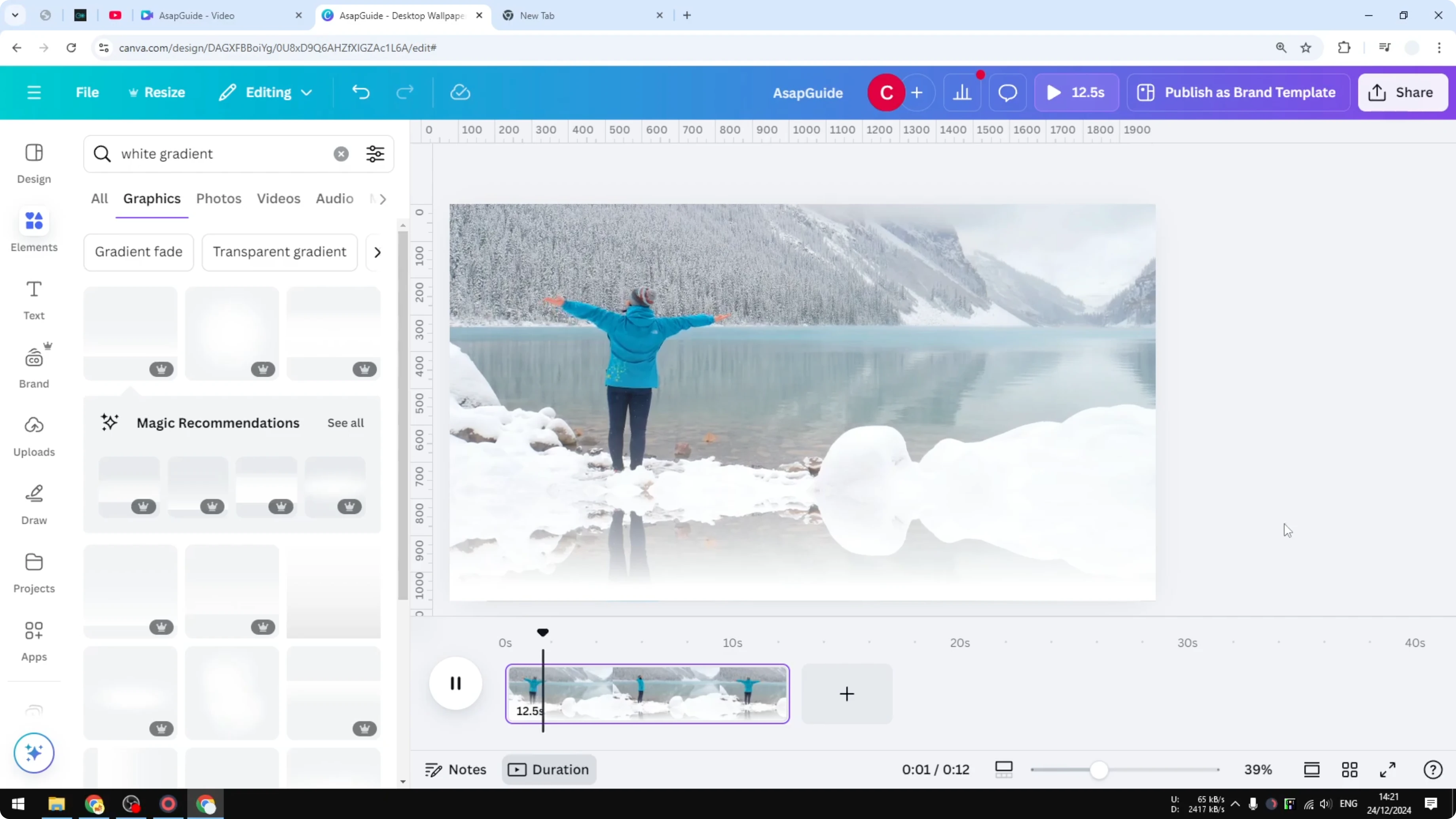 Screenshot from How to Mirror Video in Canva at 83s