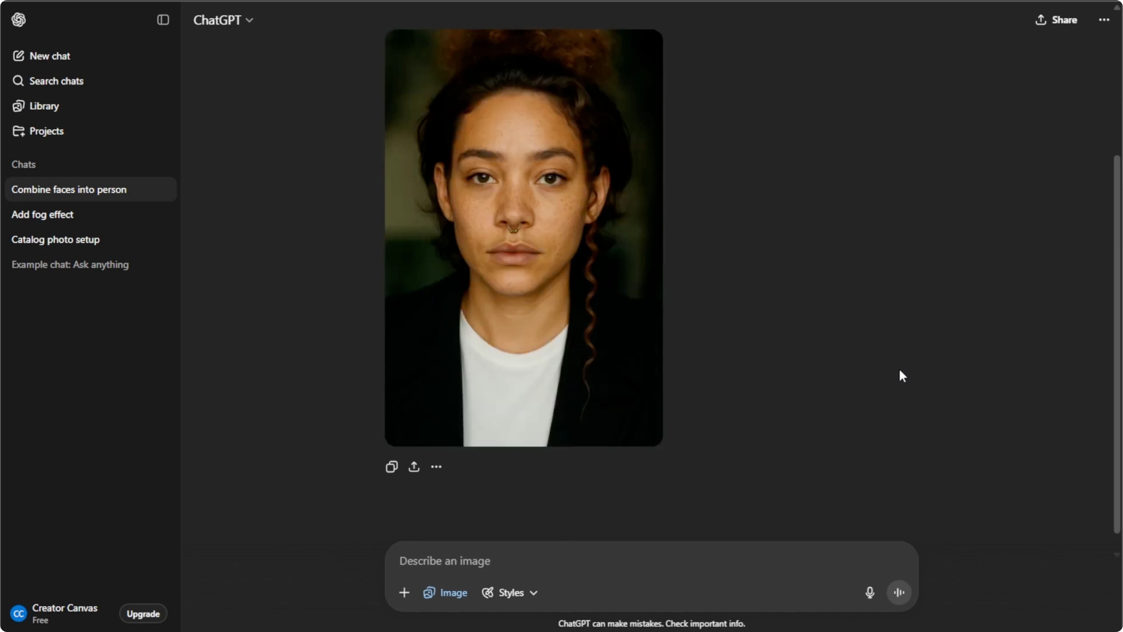 Screenshot from How to Morph Two Faces Together Using AI? at 106s