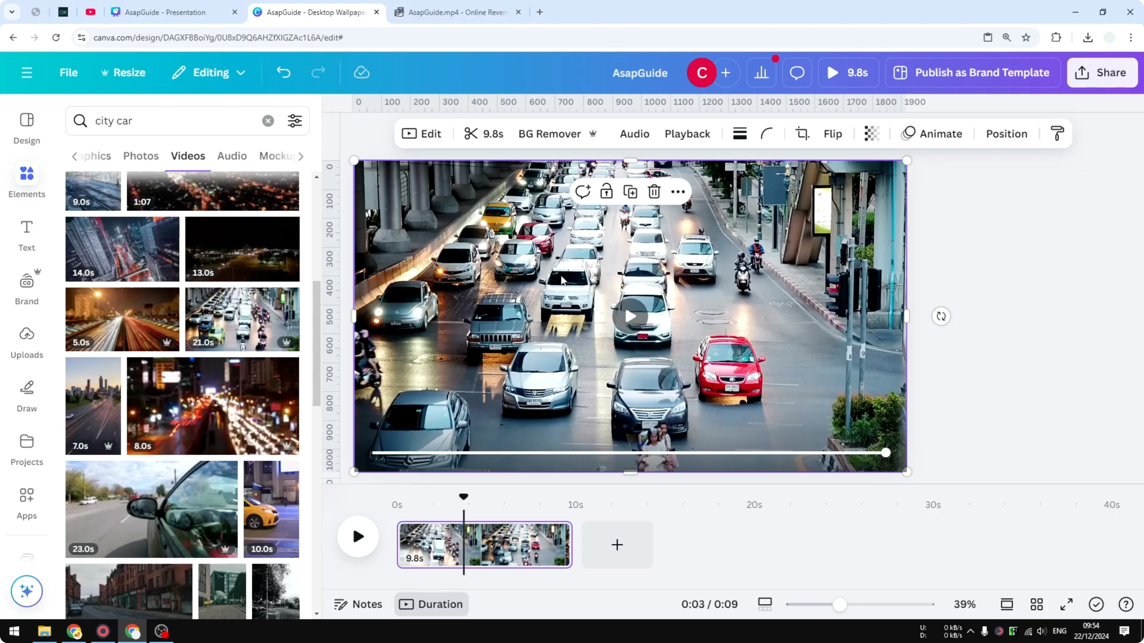 Screenshot from How to Mute Video on Canva at 37s