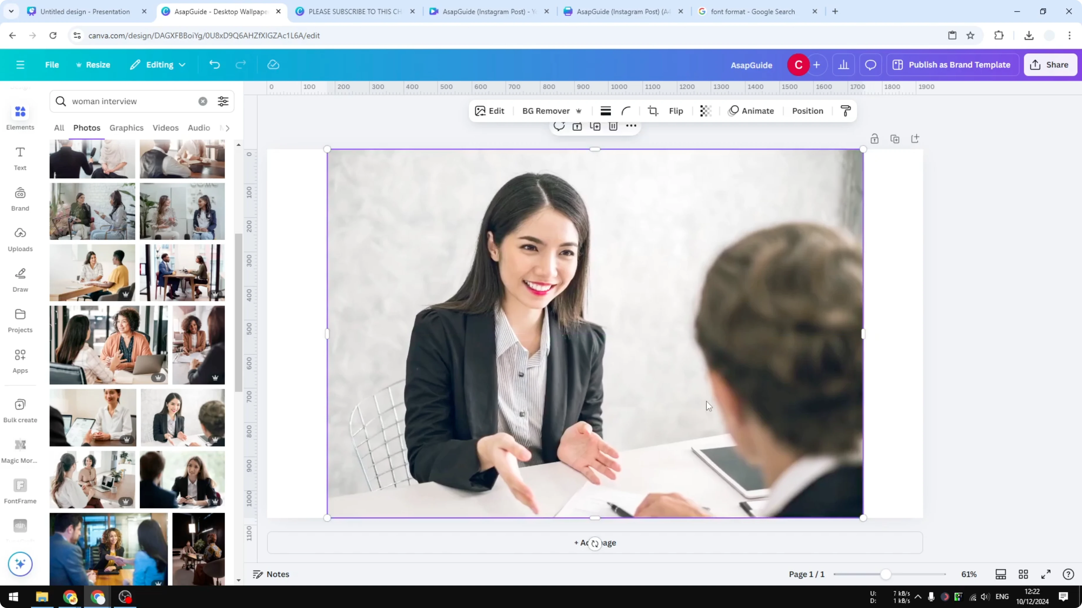 Screenshot from How to Pixelate an Image in Canva at 57s