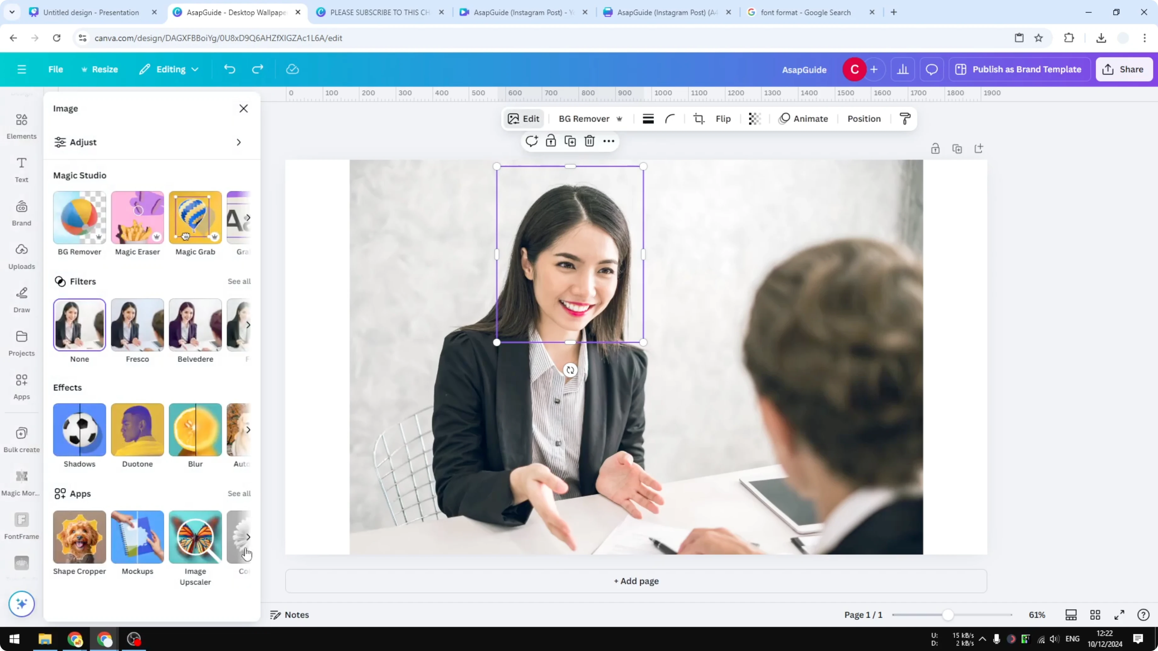 Screenshot from How to Pixelate an Image in Canva at 89s