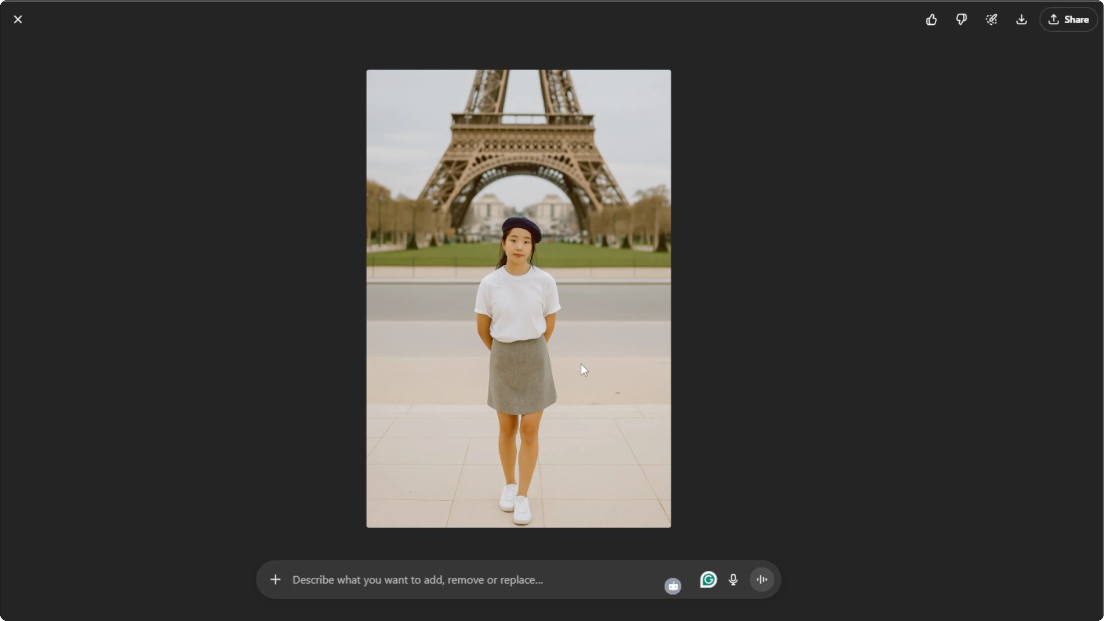 Screenshot from How to Virtually Travel and Place Yourself in Famous Landmarks with AI? at 100s